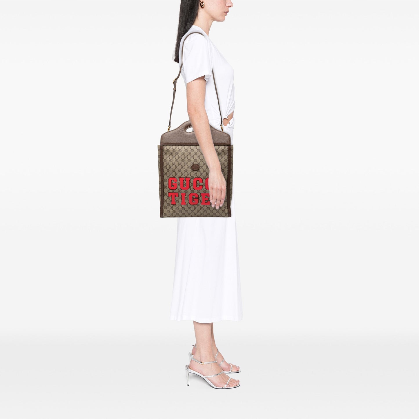 Gucci GG Supreme Web Tiger Satchel