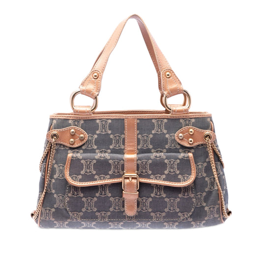 Celine Macadam Denim Handbag