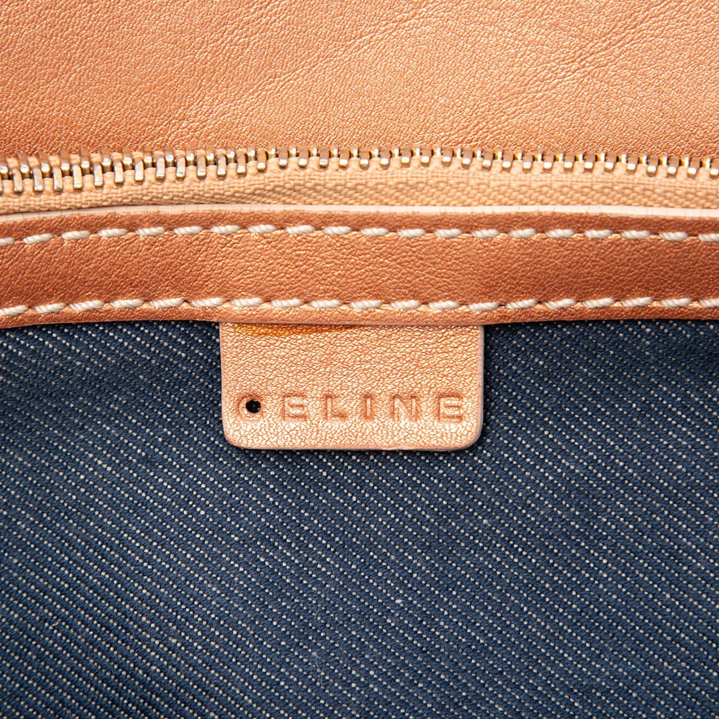 Celine Macadam Denim Handbag