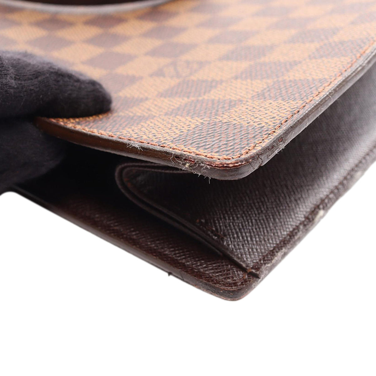 Louis Vuitton Damier Ebene Venice Sac Plat — Brown