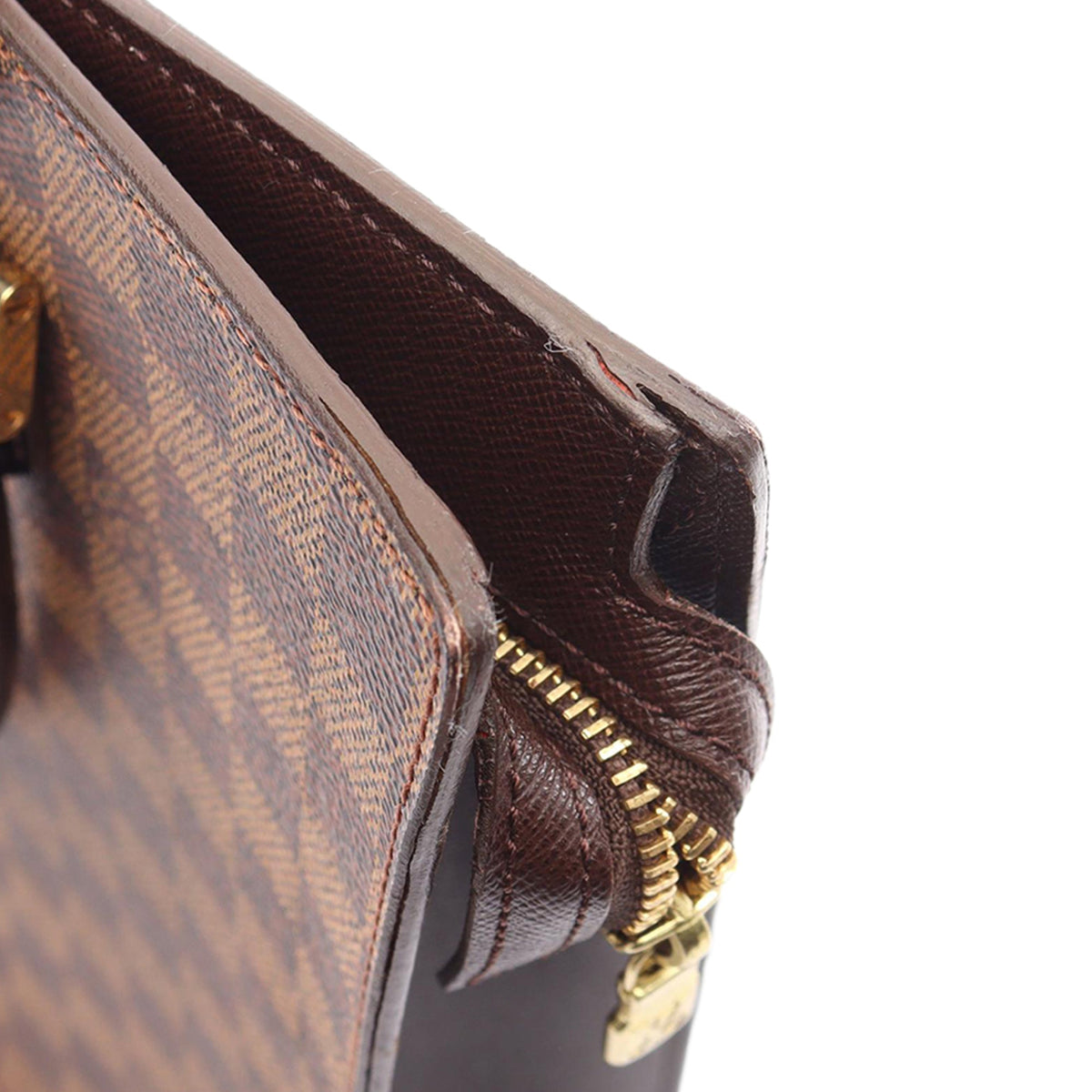 Louis Vuitton Damier Ebene Venice Sac Plat — Brown