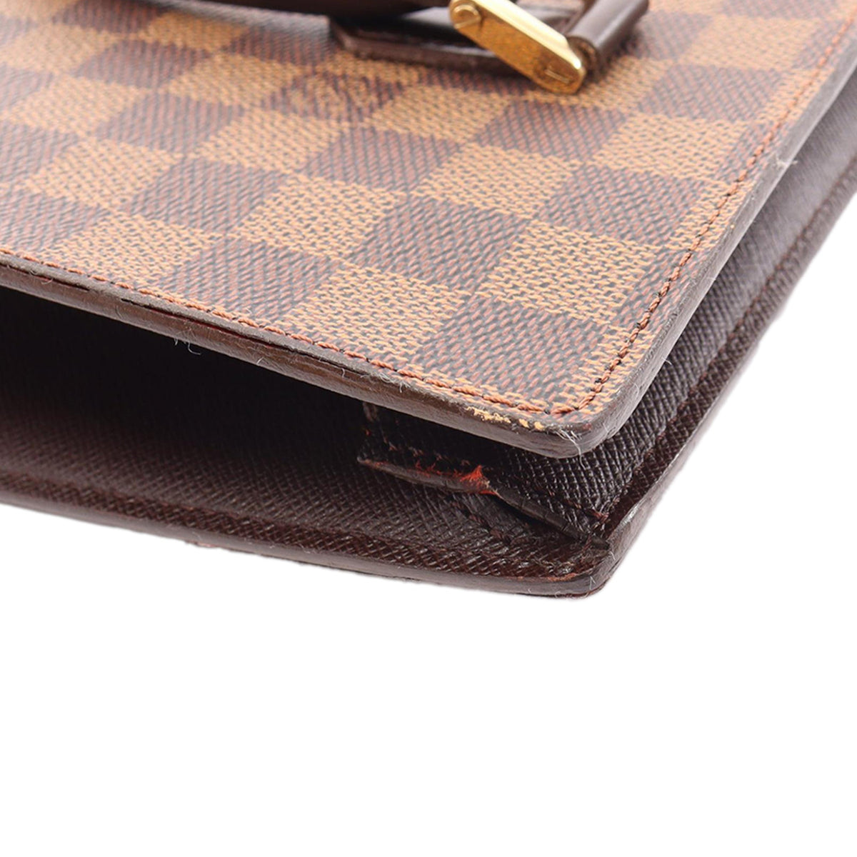 Louis Vuitton Damier Ebene Venice Sac Plat — Brown