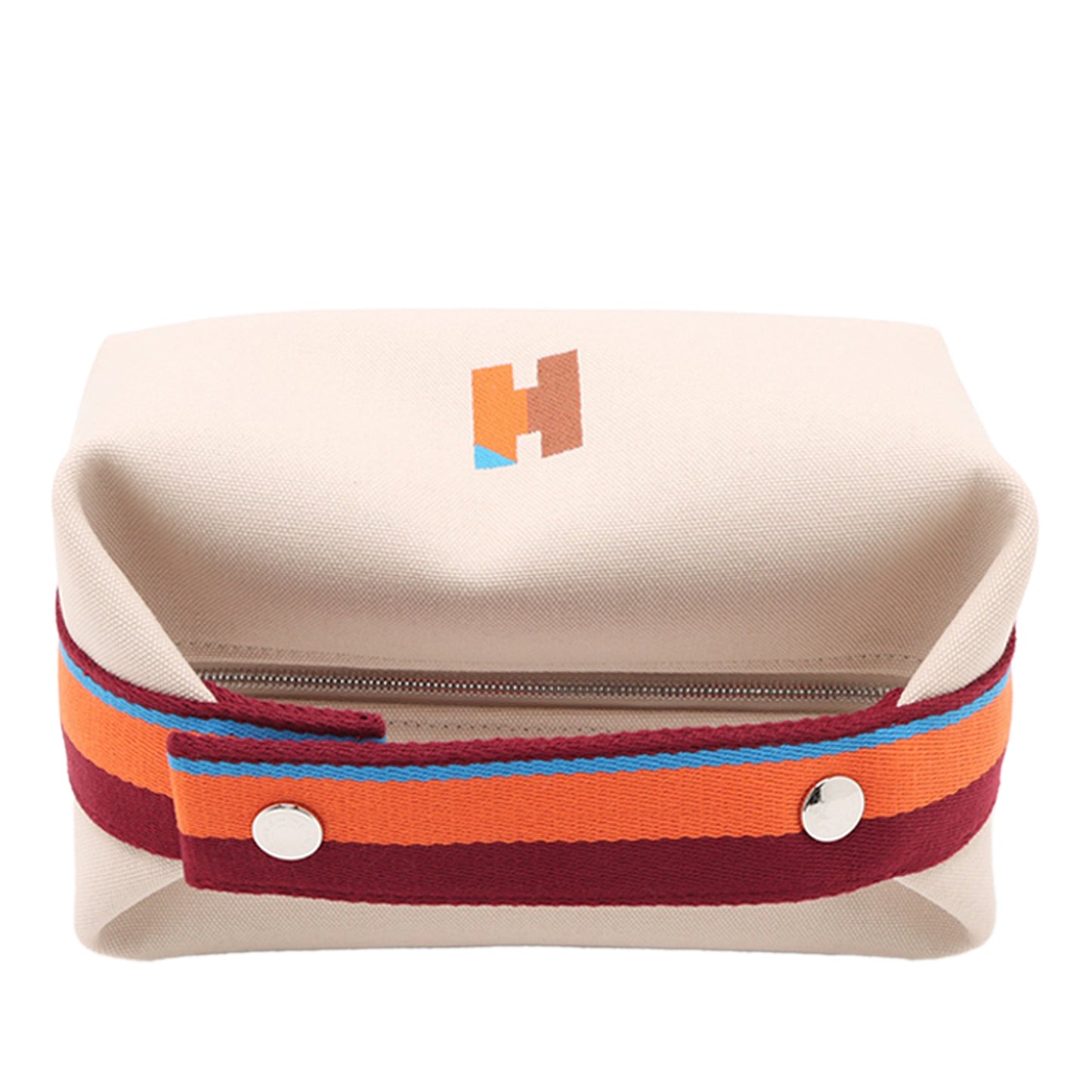Hermès Small Toile Bride A Brac H Pavillon Case
