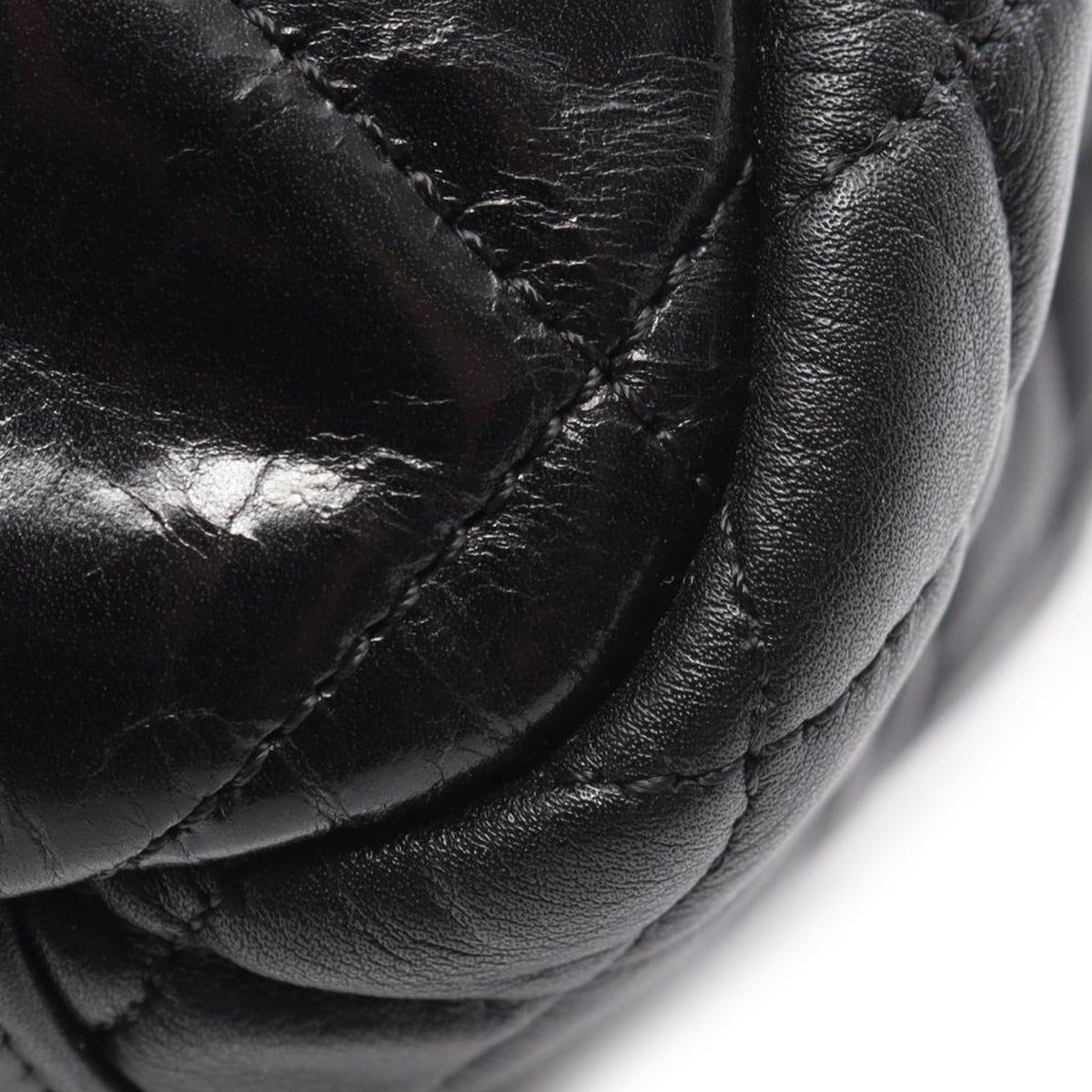 Chanel Quilted Aged Calfskin Reissue 2.55 Accordion Flap — Black