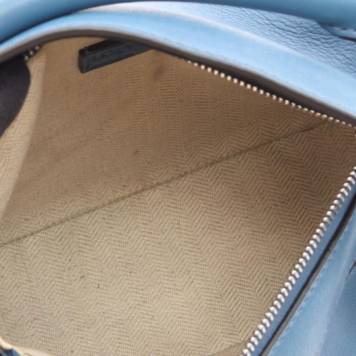 LOEWE Mini Calfskin Puzzle Satchel — Blue