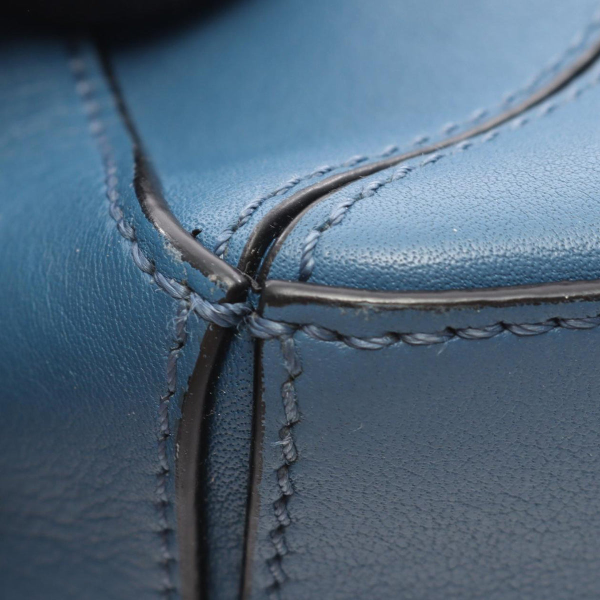 LOEWE Mini Calfskin Puzzle Satchel — Blue