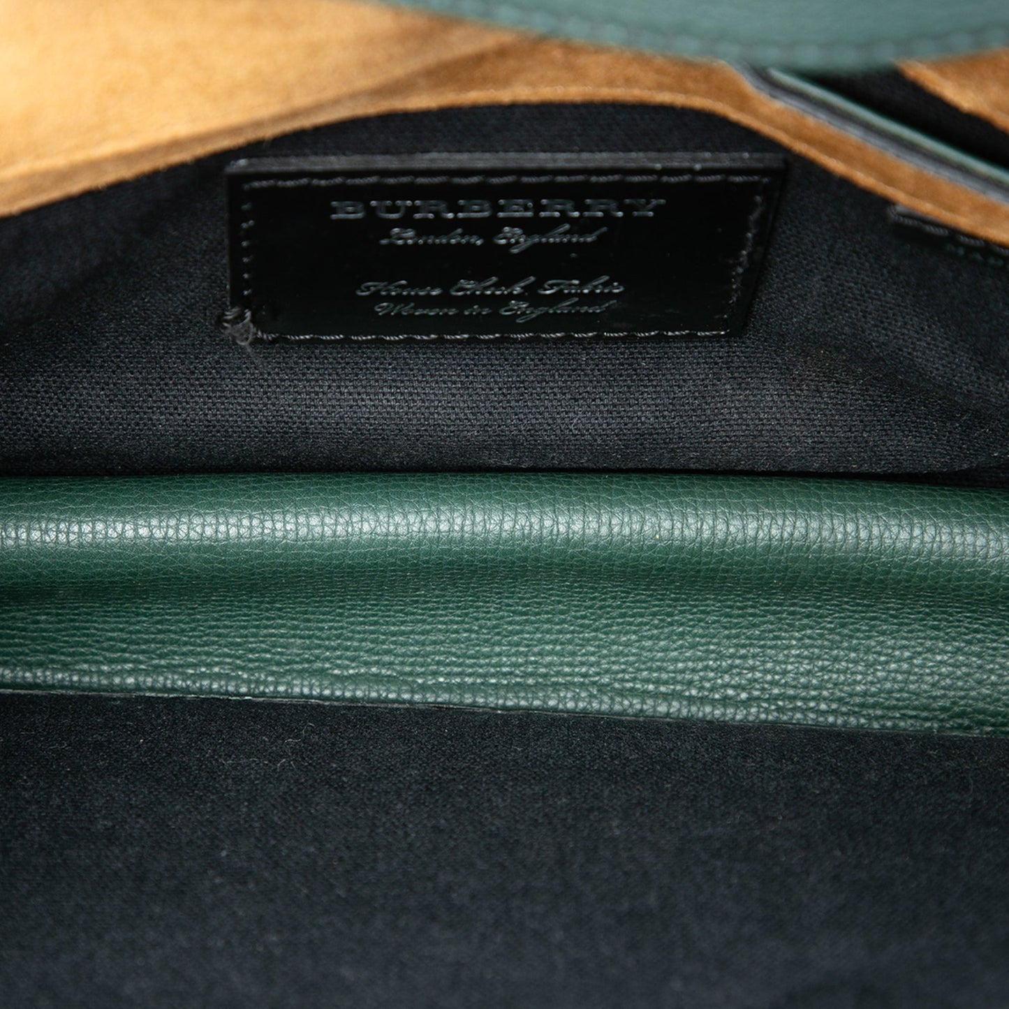 Burberry Small Leather and House Check Canvas Derby Macken Crossbody