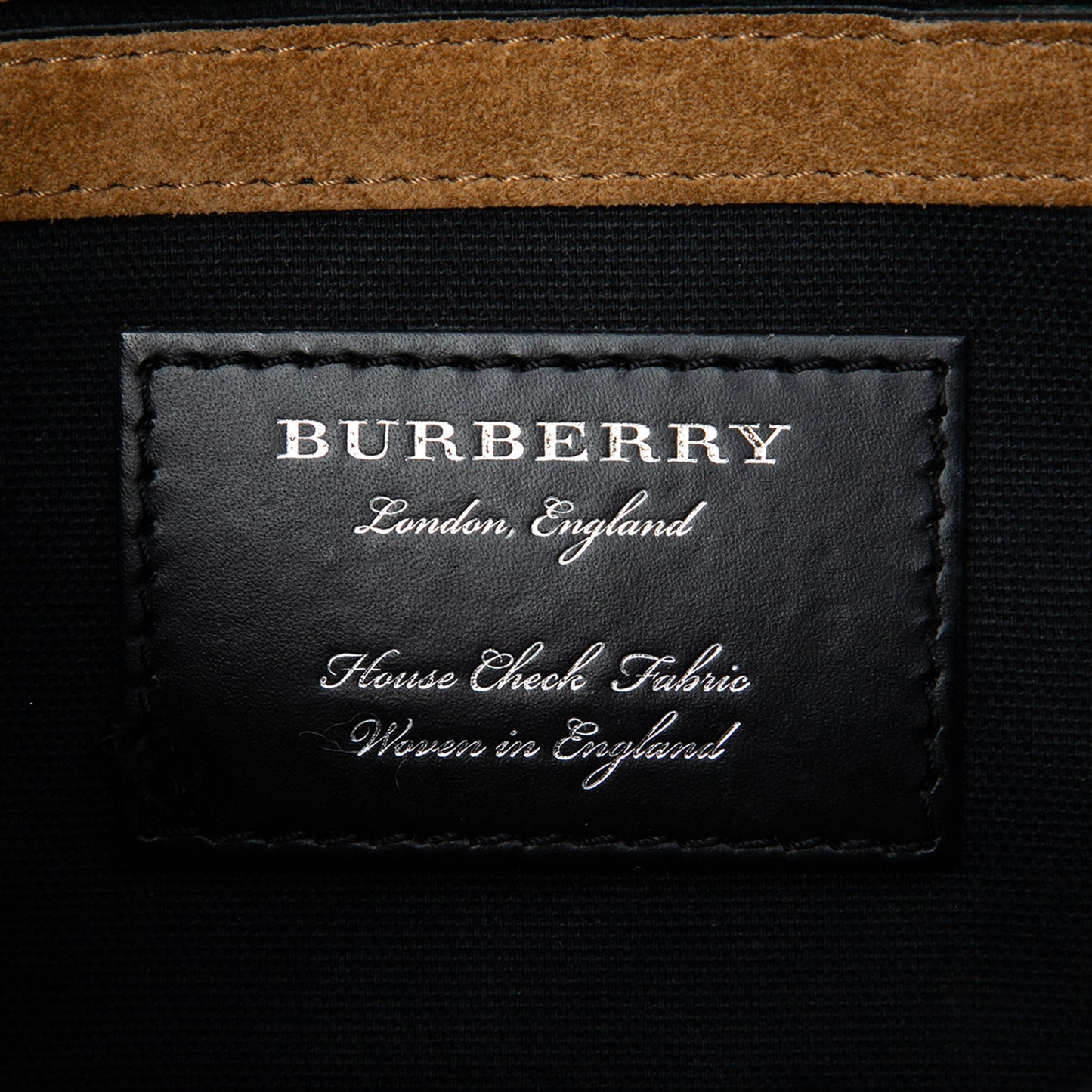 Burberry Small Leather and House Check Canvas Derby Macken Crossbody