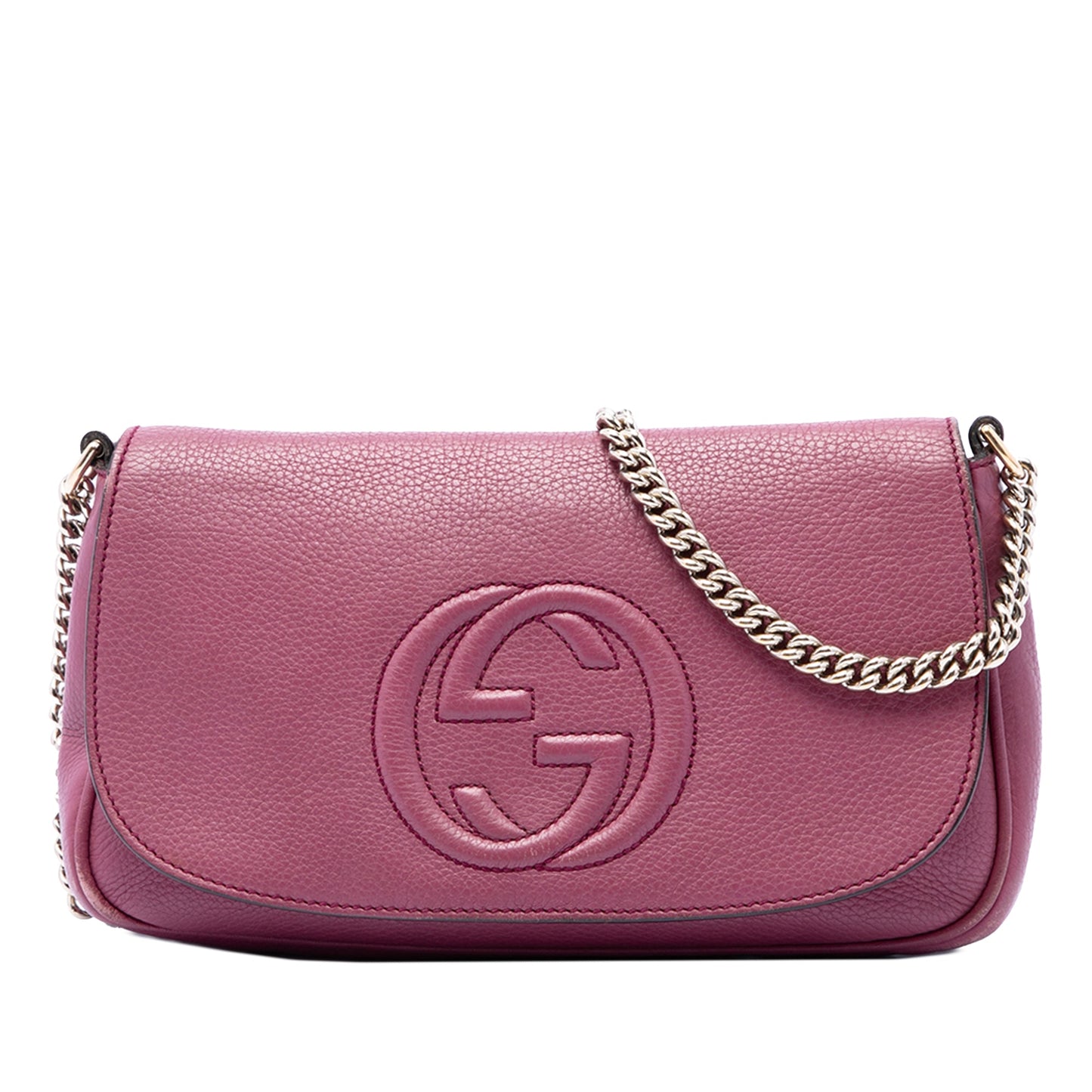 Gucci Medium Calfskin Soho Chain Flap Crossbody