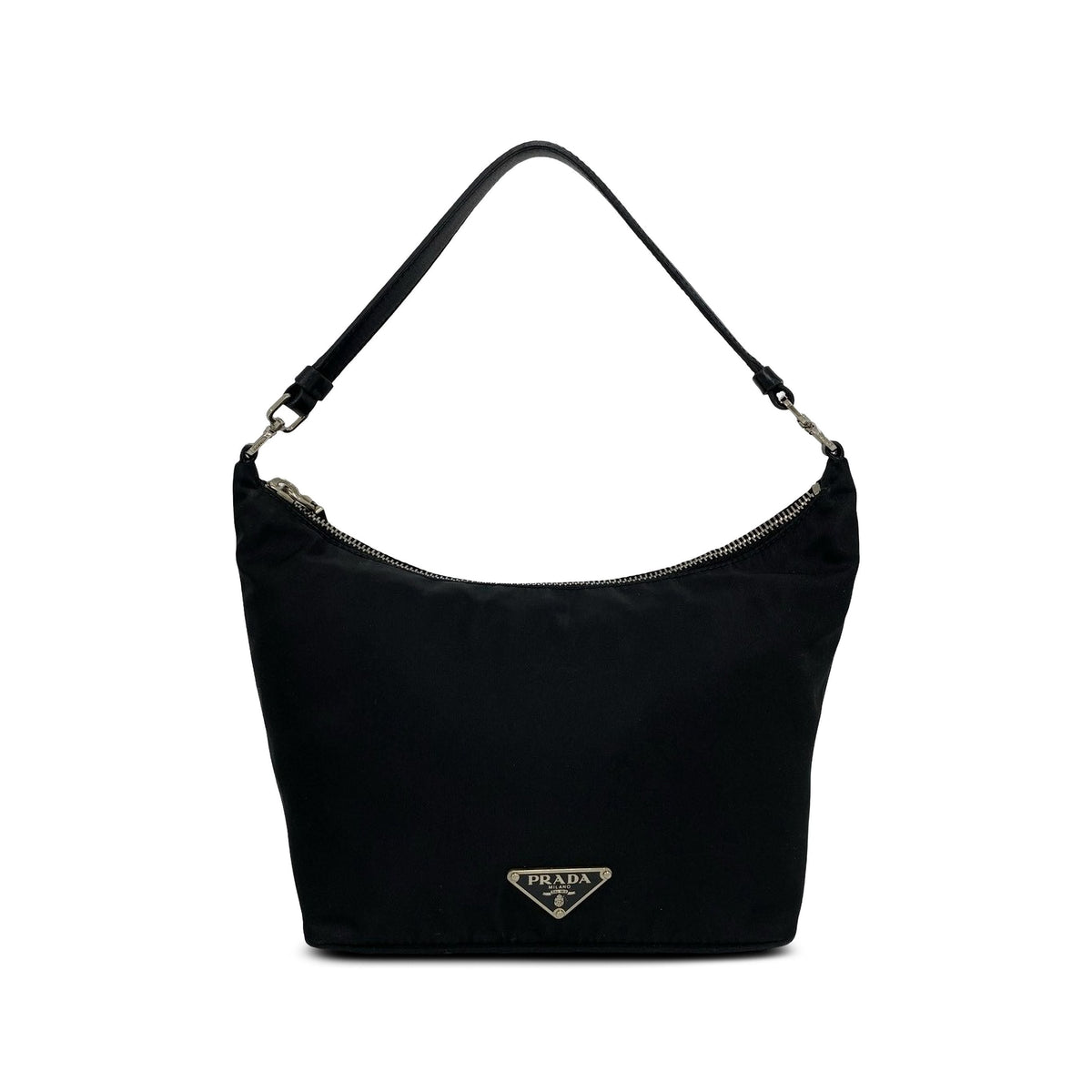 Prada Tessuto Sirio Shoulder Bag — Black