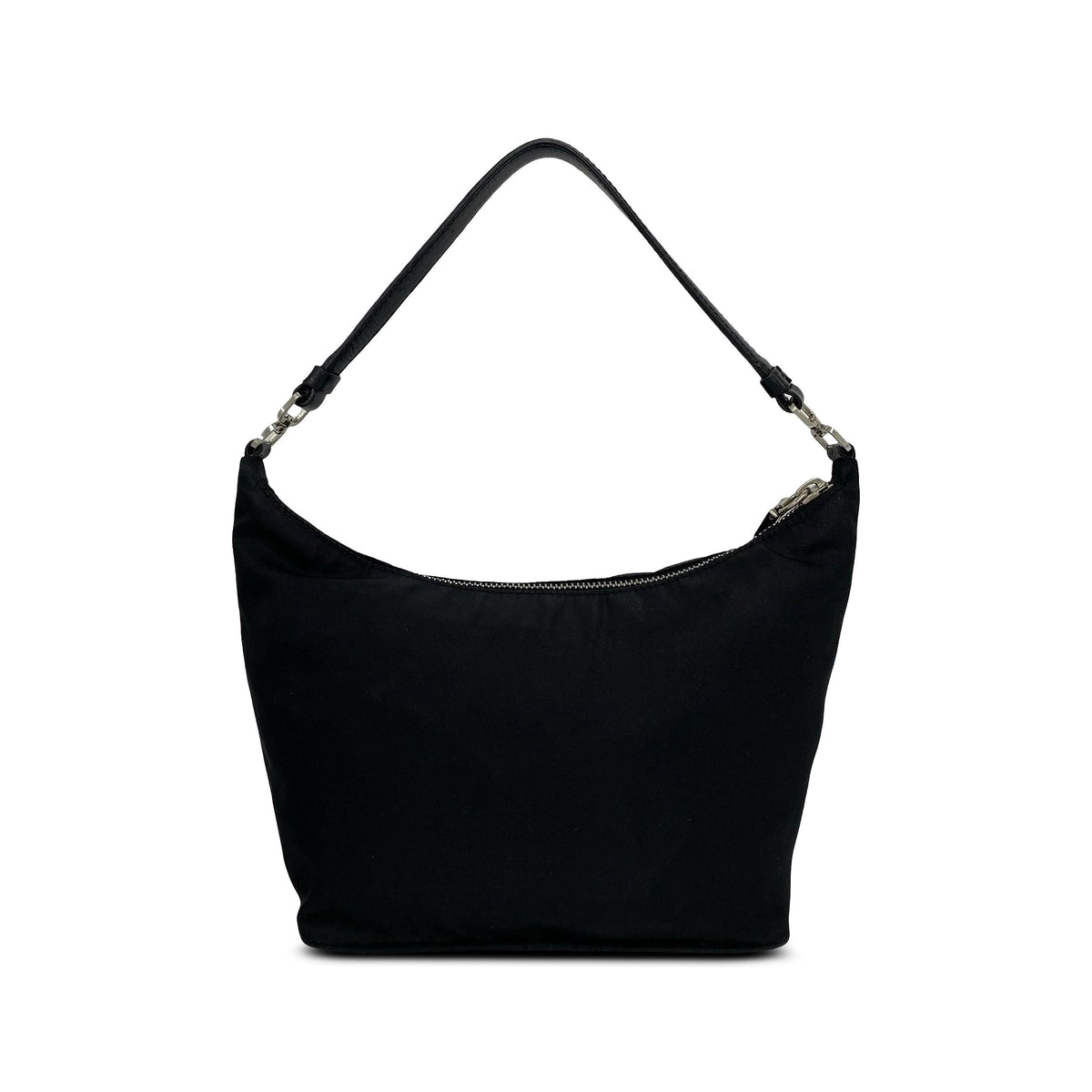 Prada Tessuto Sirio Shoulder Bag — Black