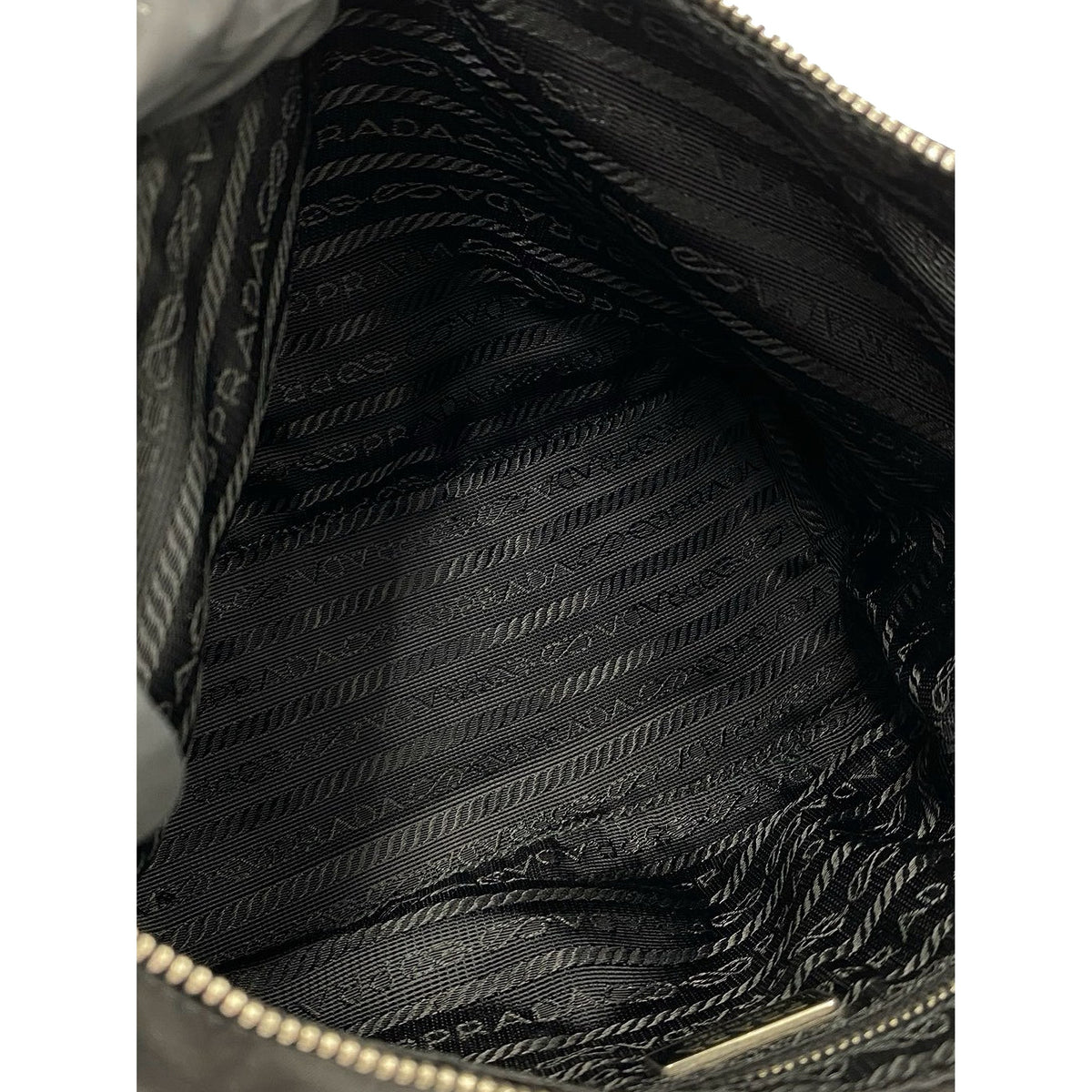 Prada Tessuto Sirio Shoulder Bag — Black