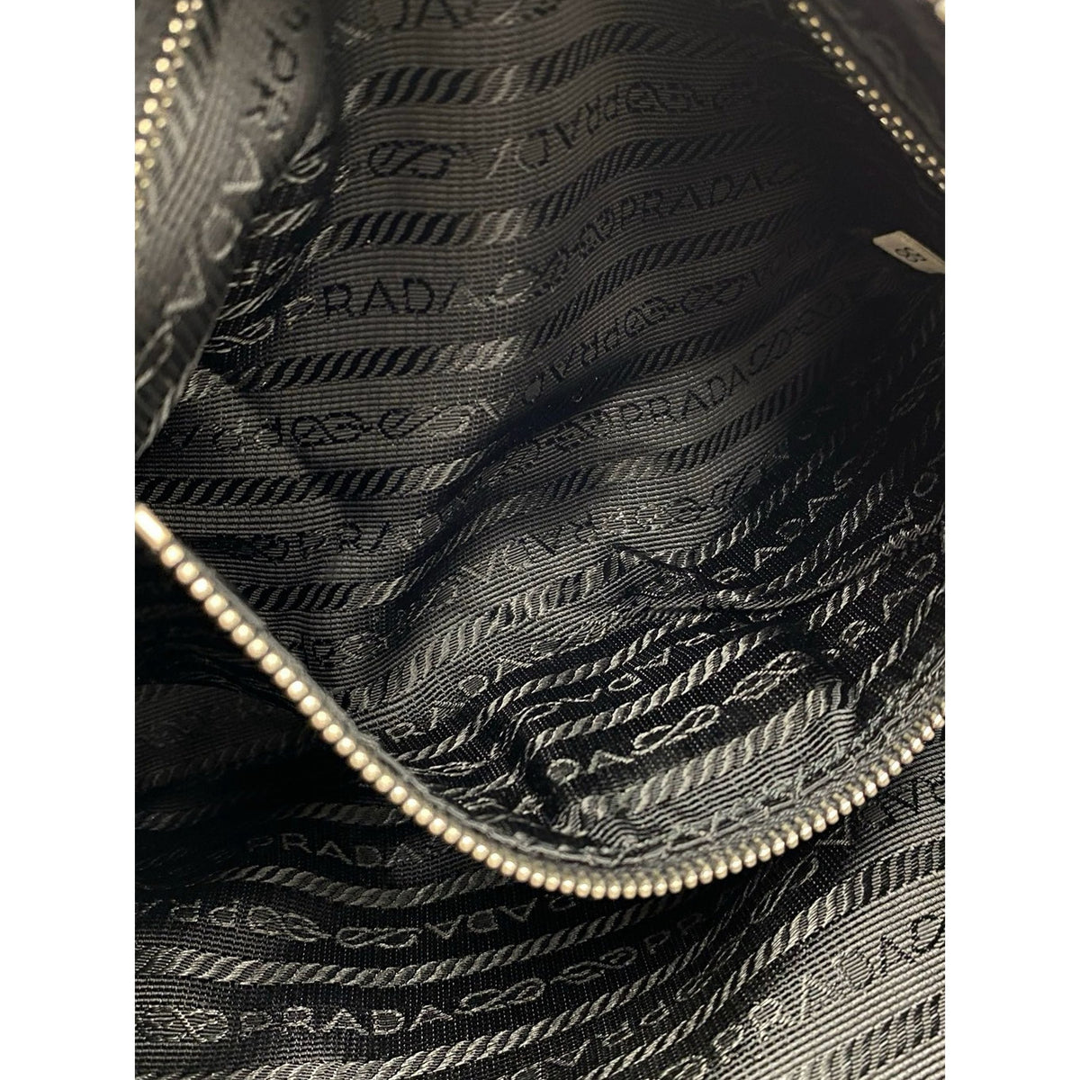 Prada Tessuto Sirio Shoulder Bag — Black