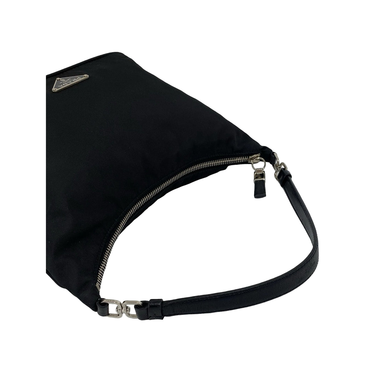 Prada Tessuto Sirio Shoulder Bag — Black