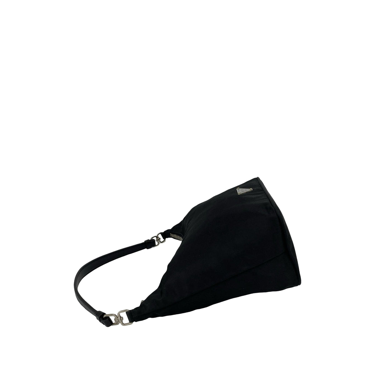 Prada Tessuto Sirio Shoulder Bag — Black