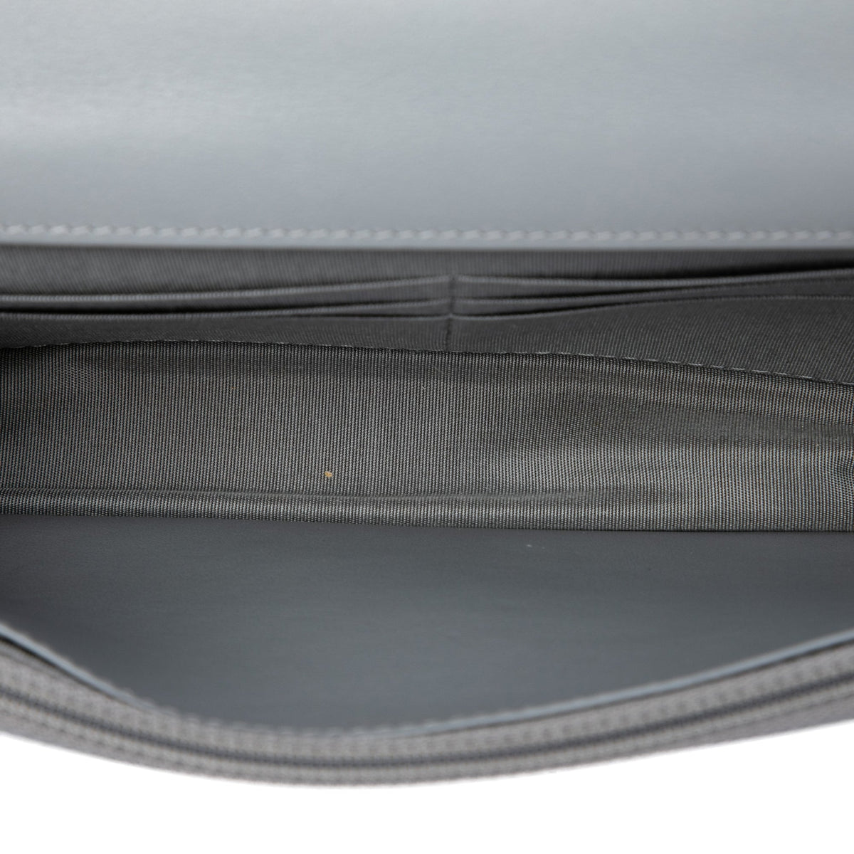 Chanel Quilted Lambskin 19 Wallet on Chain — Gray