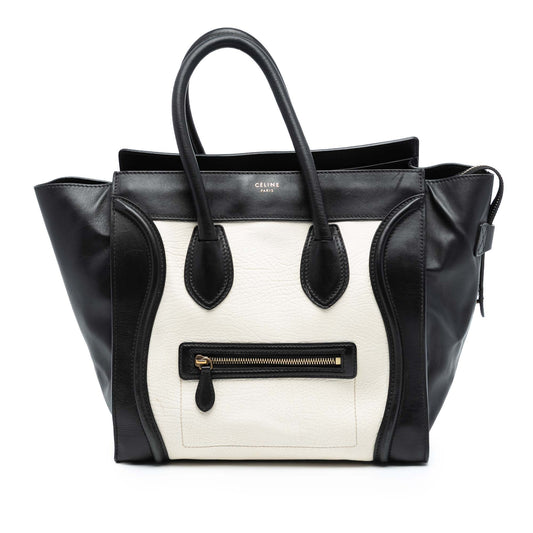 Celine Mini Bicolor Calfskin Luggage Tote