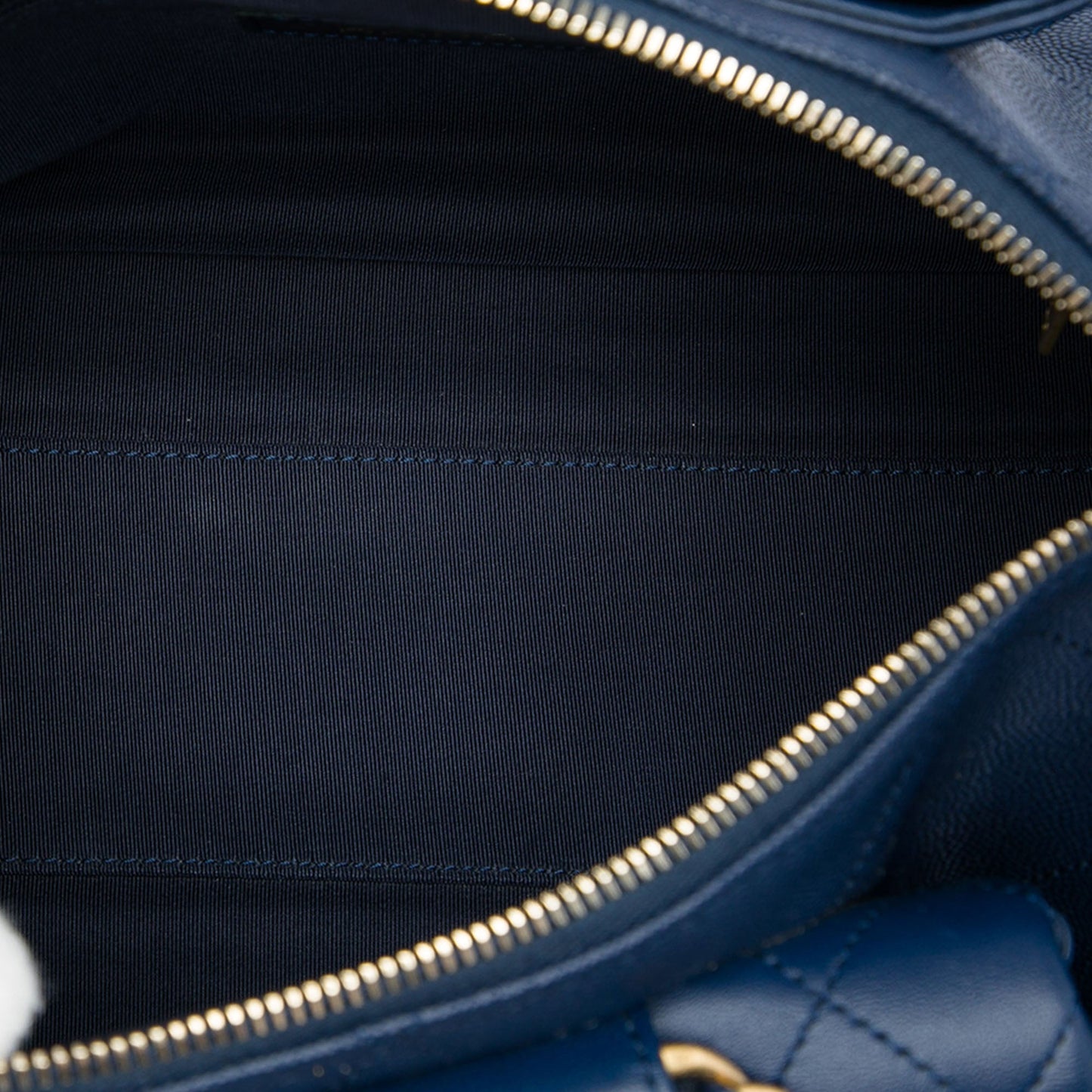 Chanel Small Quilted Caviar and Lambskin In The Loop Bowling Bag