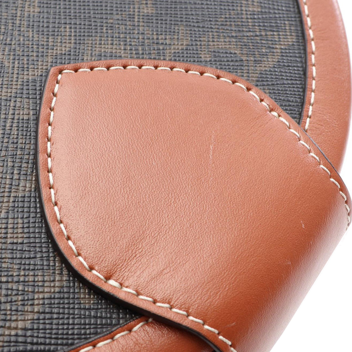 Celine Medium Triomphe Coated Canvas Tambour Crossbody