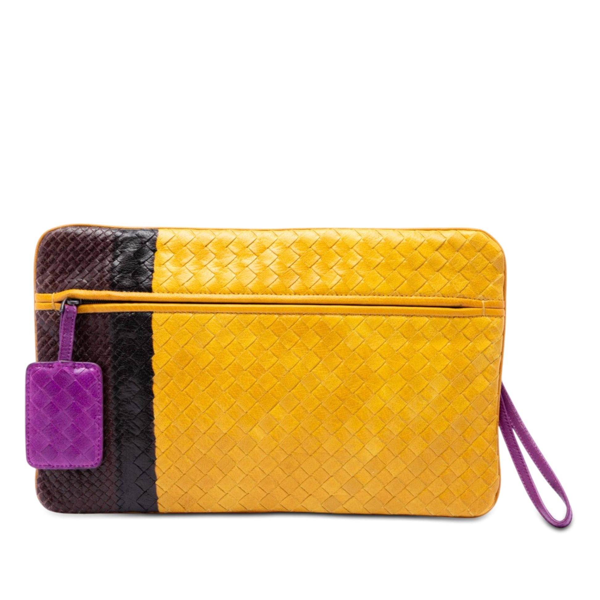 Bottega Veneta Multicolor Nappa Intrecciato Clutch