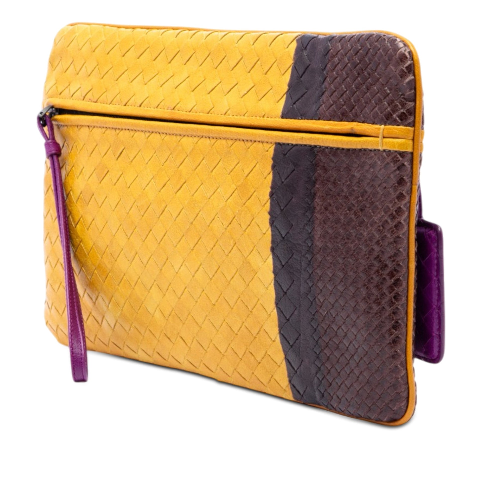 Bottega Veneta Multicolor Nappa Intrecciato Clutch