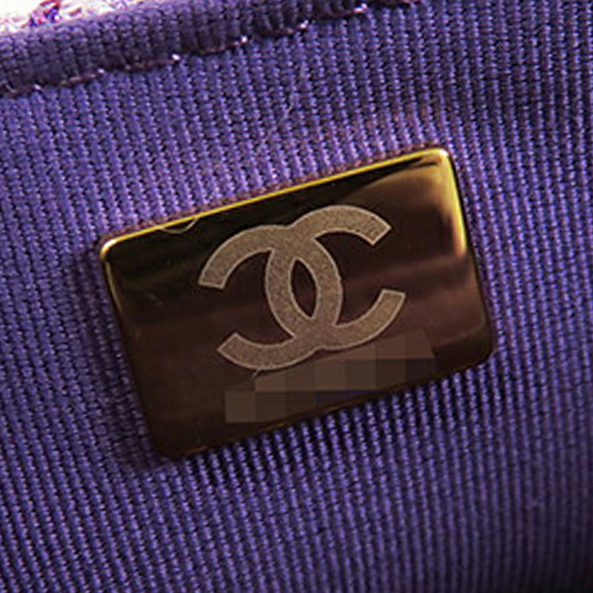 Chanel CC Quilted Tweed Top Handle Flap — Purple