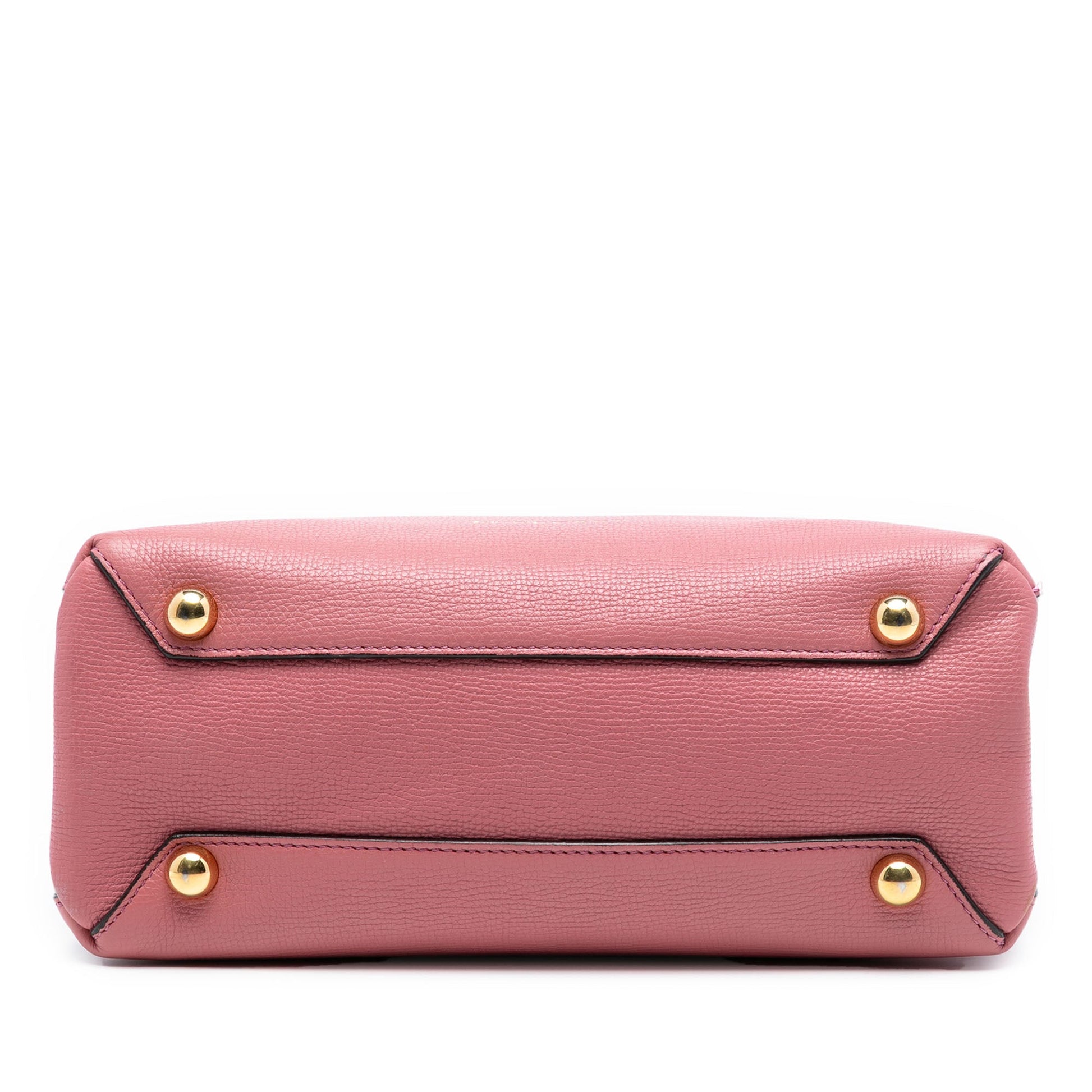 Burberry Small Grainy Calfskin and House Check Banner Satchel