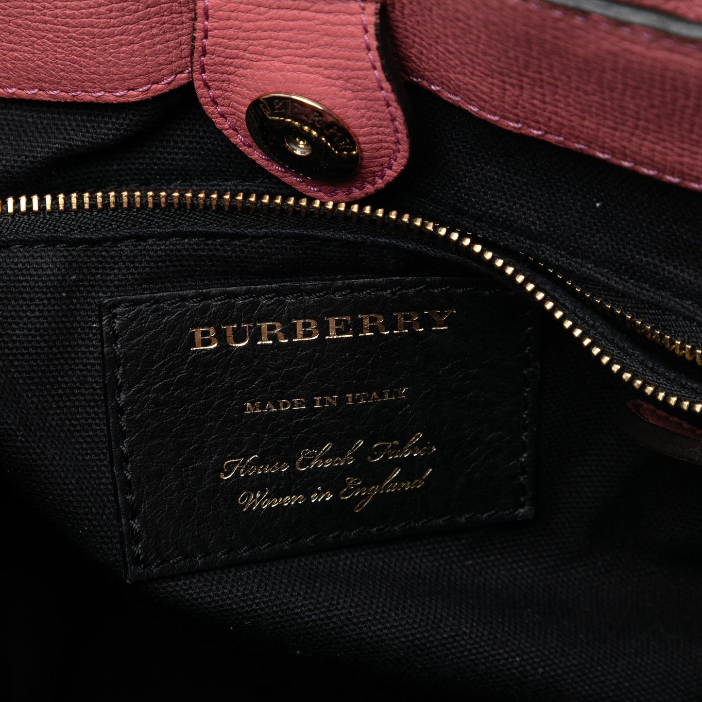 Burberry Small Grainy Calfskin and House Check Banner Satchel