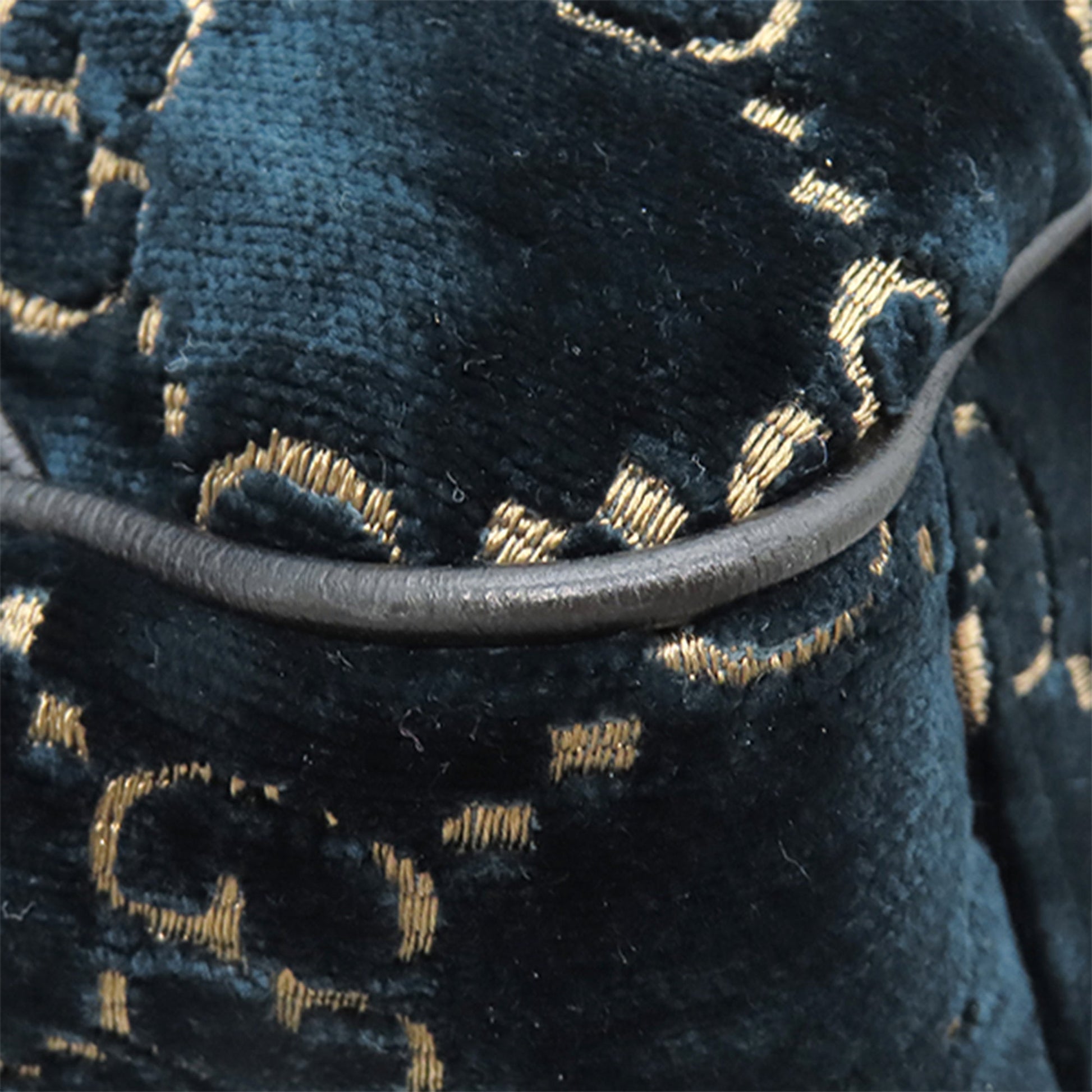 Gucci GG Velvet Double Buckle Backpack
