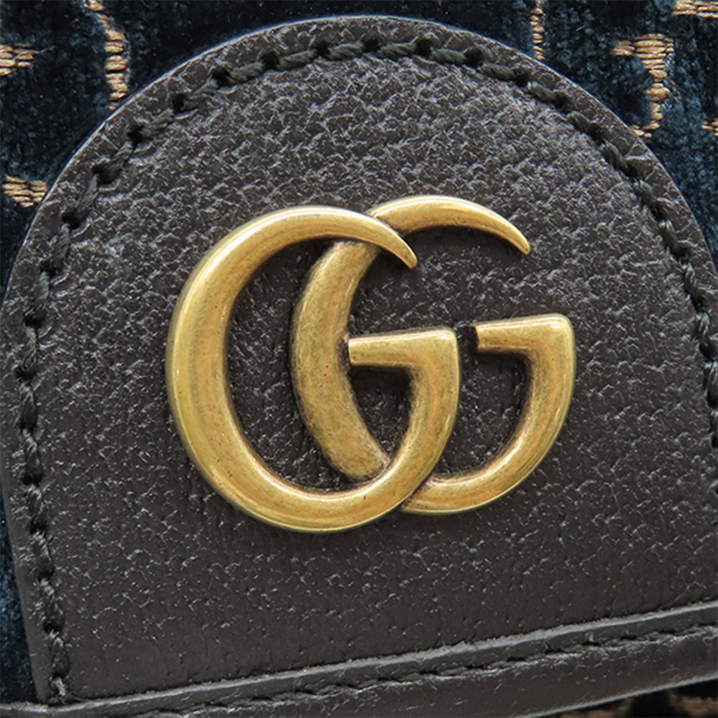 Gucci GG Velvet Double Buckle Backpack