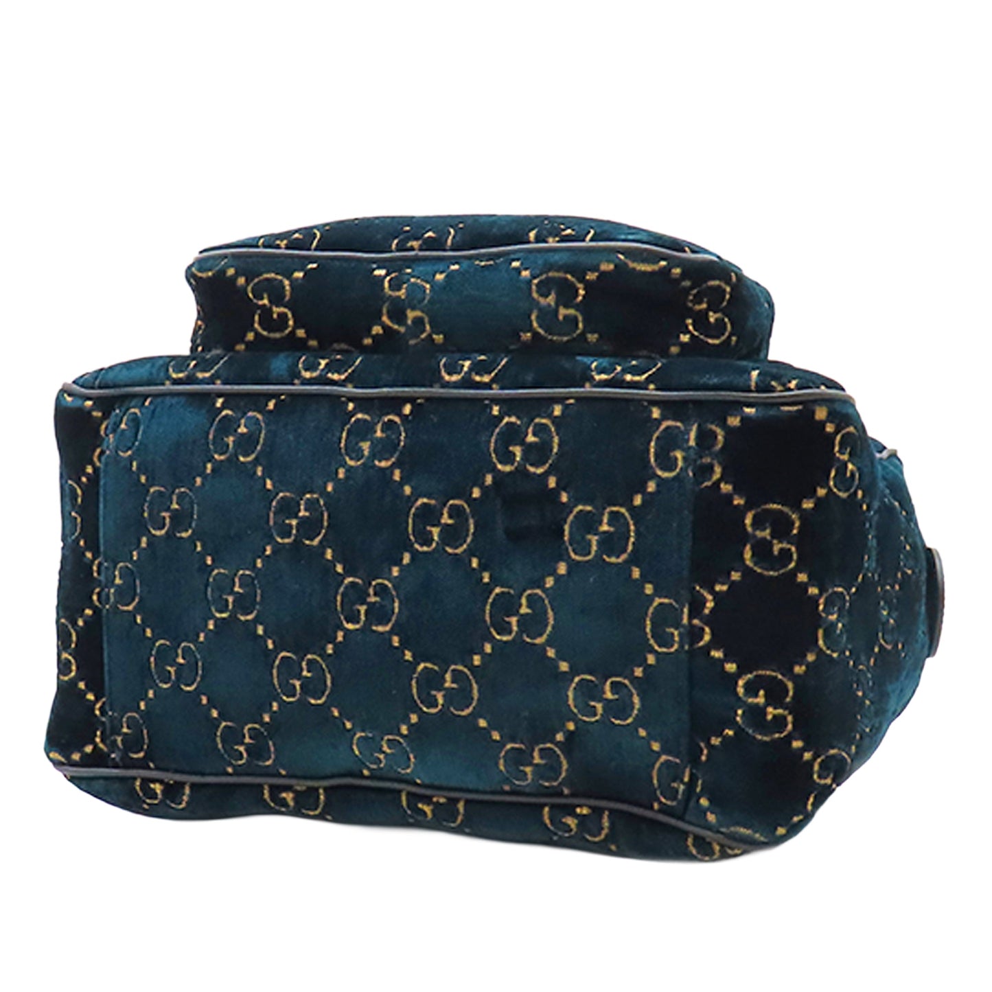Gucci GG Velvet Double Buckle Backpack