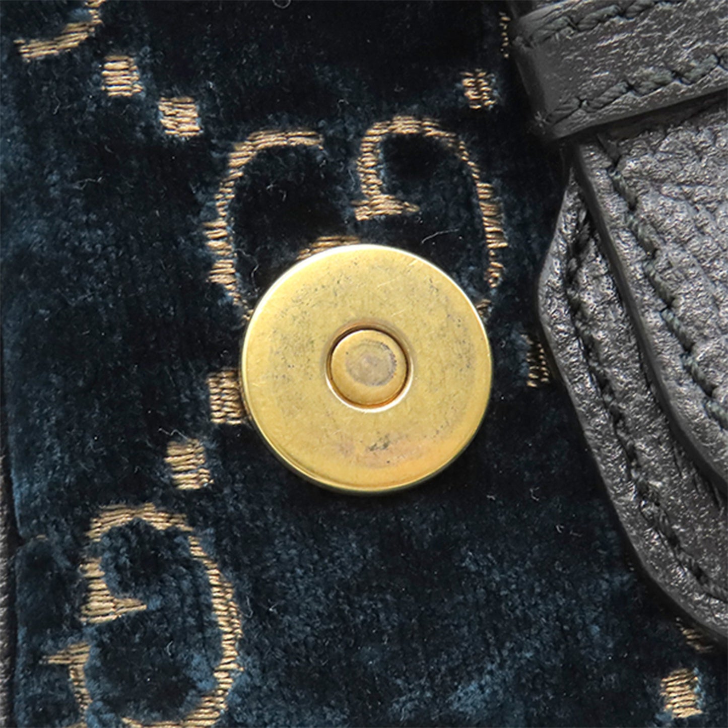 Gucci GG Velvet Double Buckle Backpack