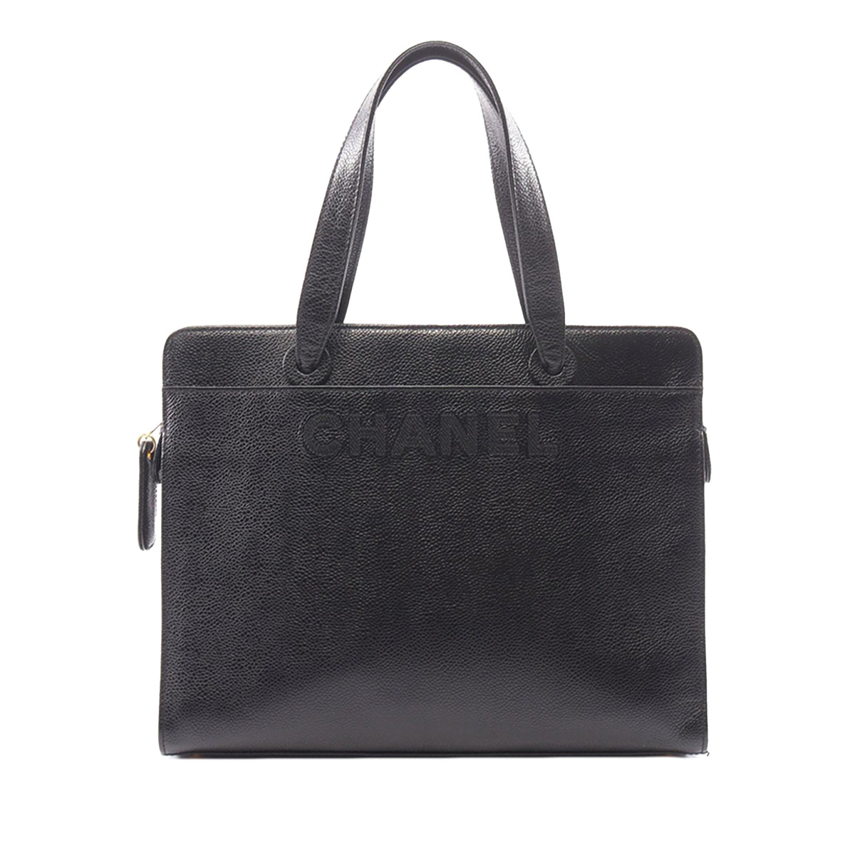 Chanel Caviar Logo Tote