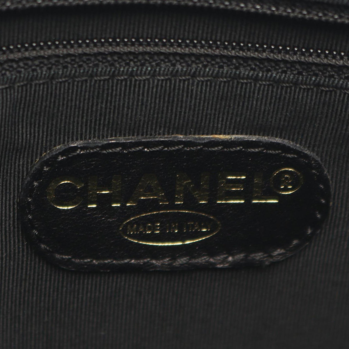 Chanel Caviar Logo Tote