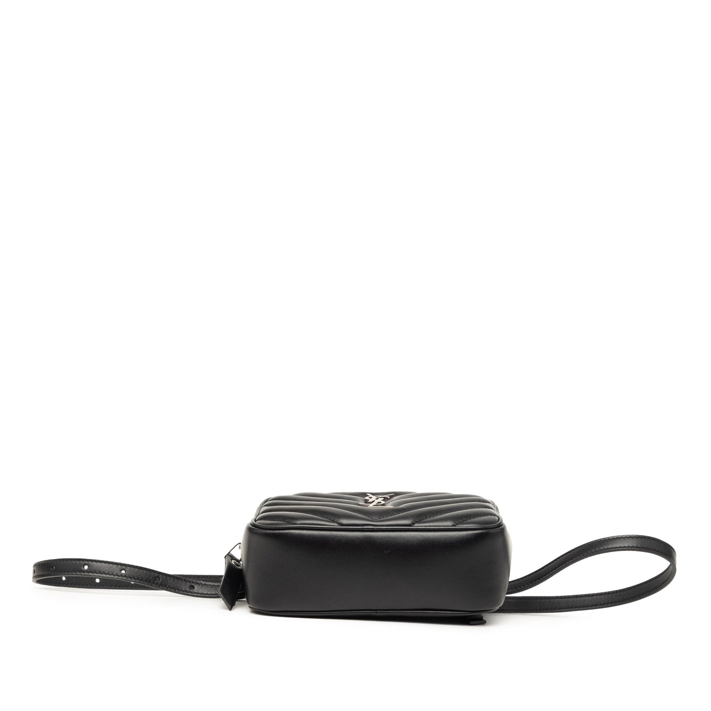 Saint Laurent Chevron Calfskin Monogram Tassel Lou Belt Bag