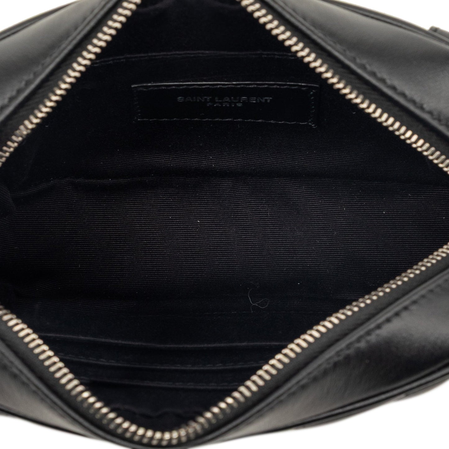 Saint Laurent Chevron Calfskin Monogram Tassel Lou Belt Bag