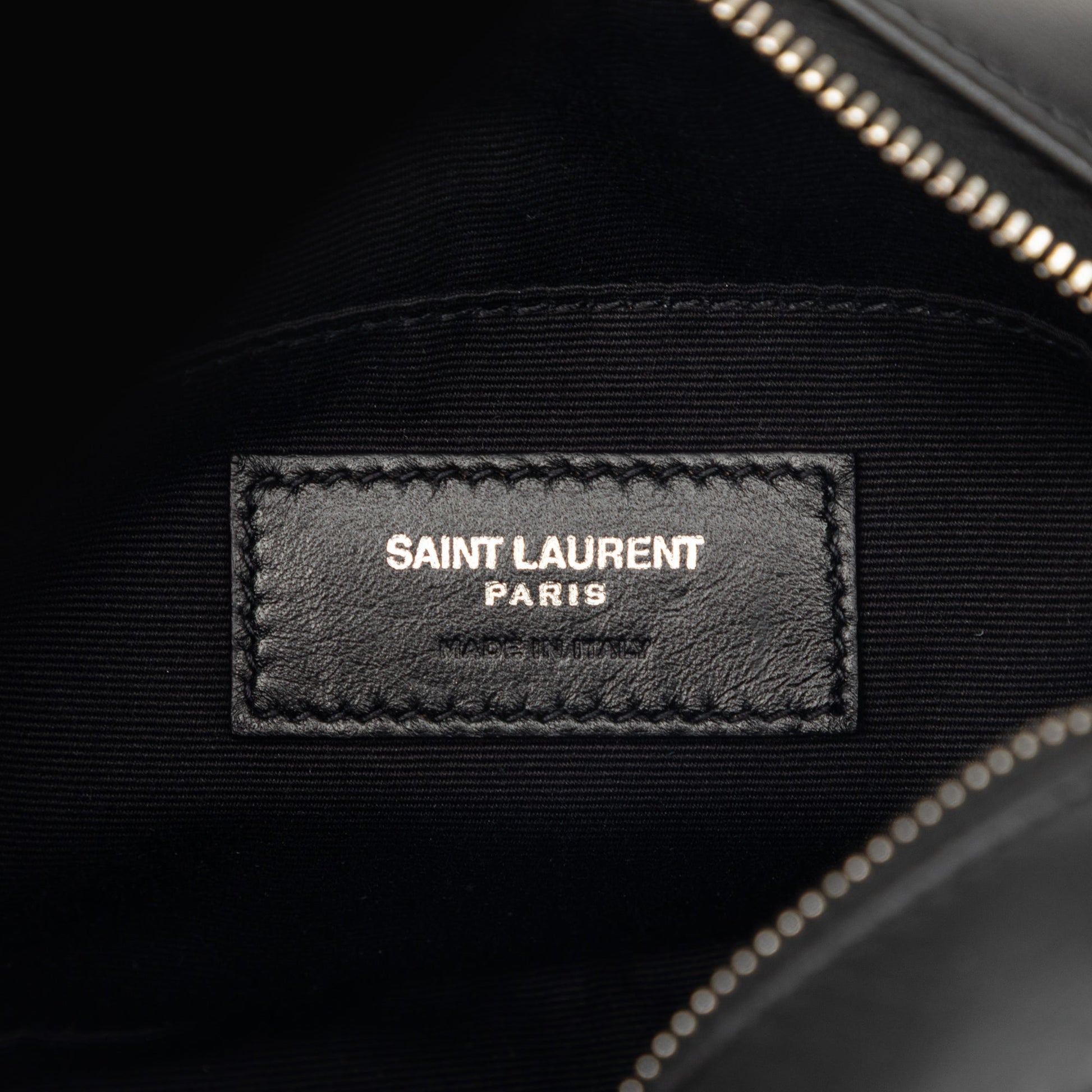 Saint Laurent Chevron Calfskin Monogram Tassel Lou Belt Bag