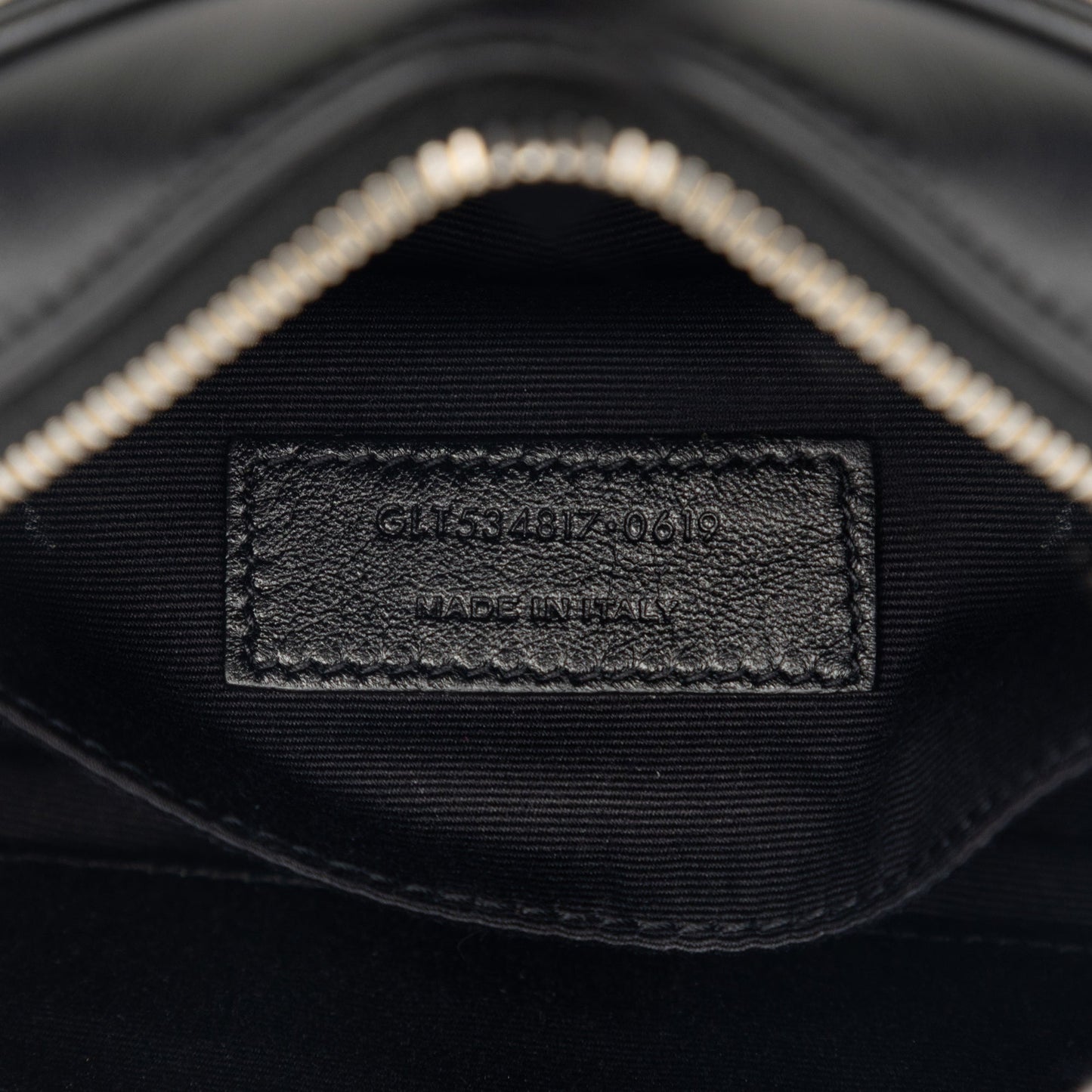 Saint Laurent Chevron Calfskin Monogram Tassel Lou Belt Bag