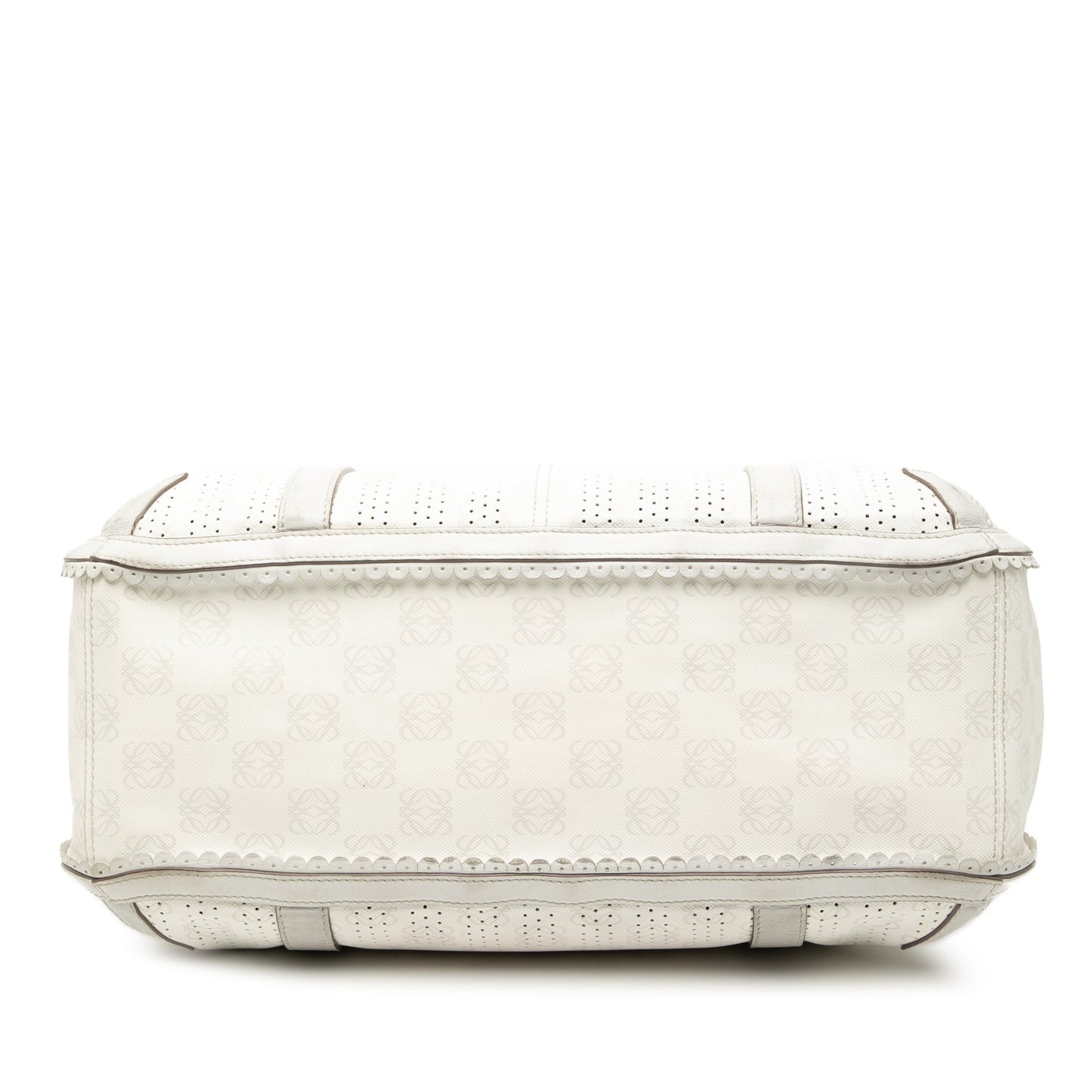 LOEWE Anagram Perforated Coated Canvas Tote