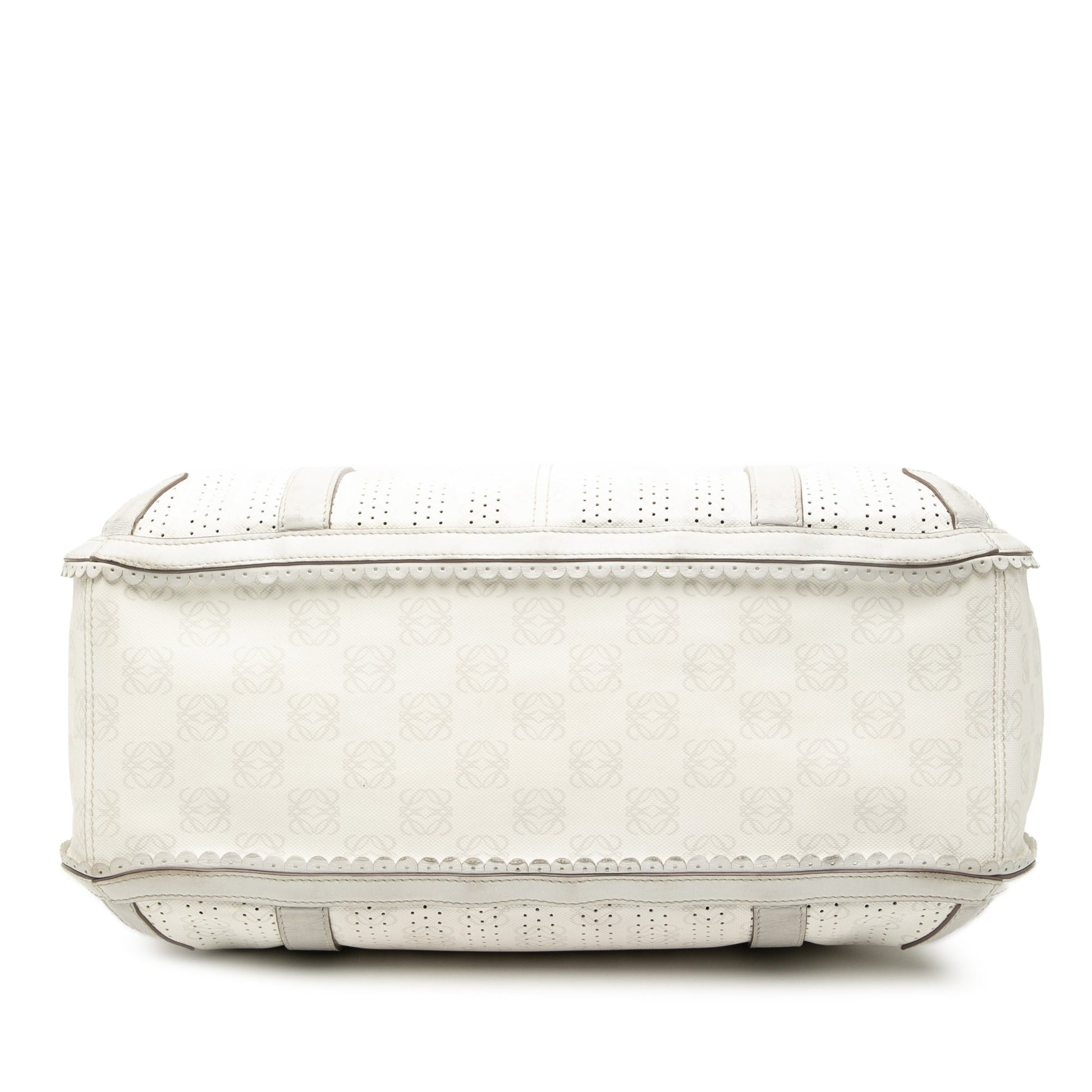 LOEWE Anagram Perforated Coated Canvas Tote
