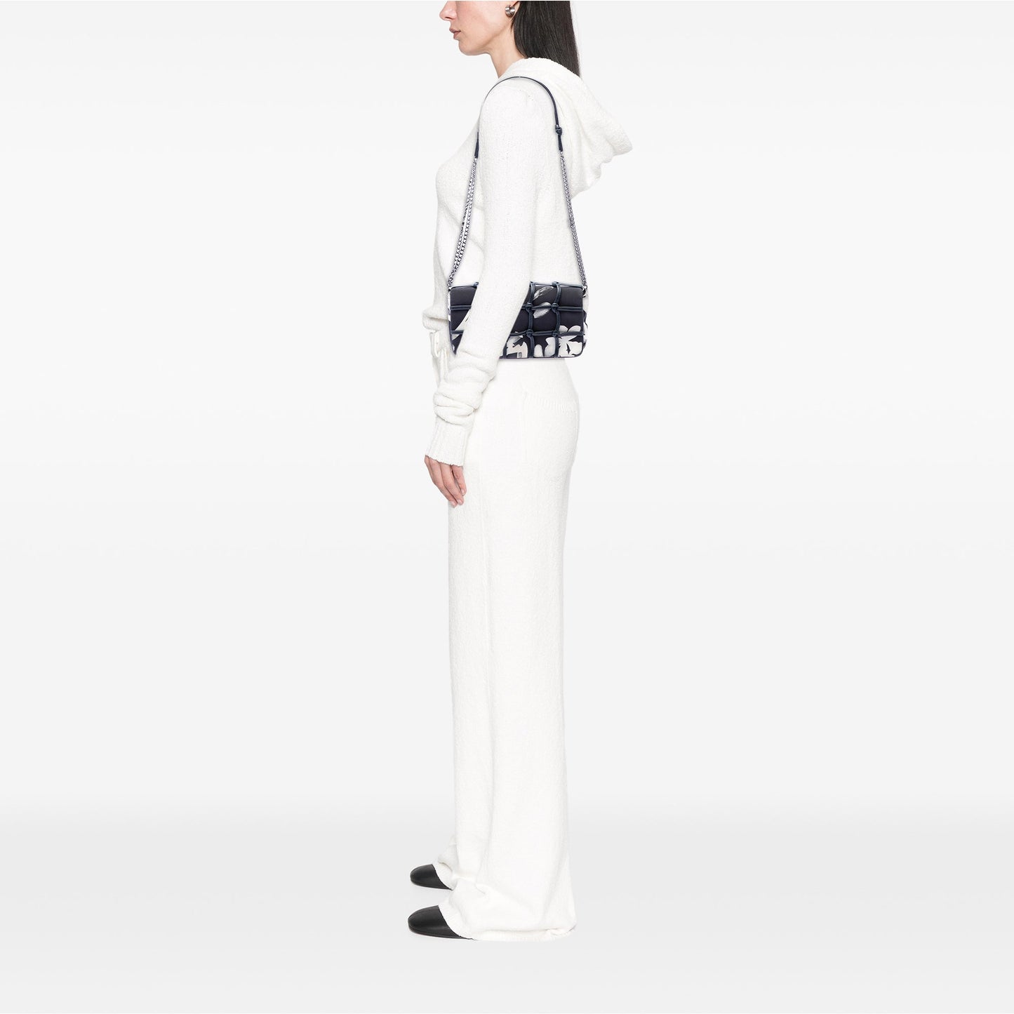 Chanel Small Silk and Lambskin Net Tahiti Flap