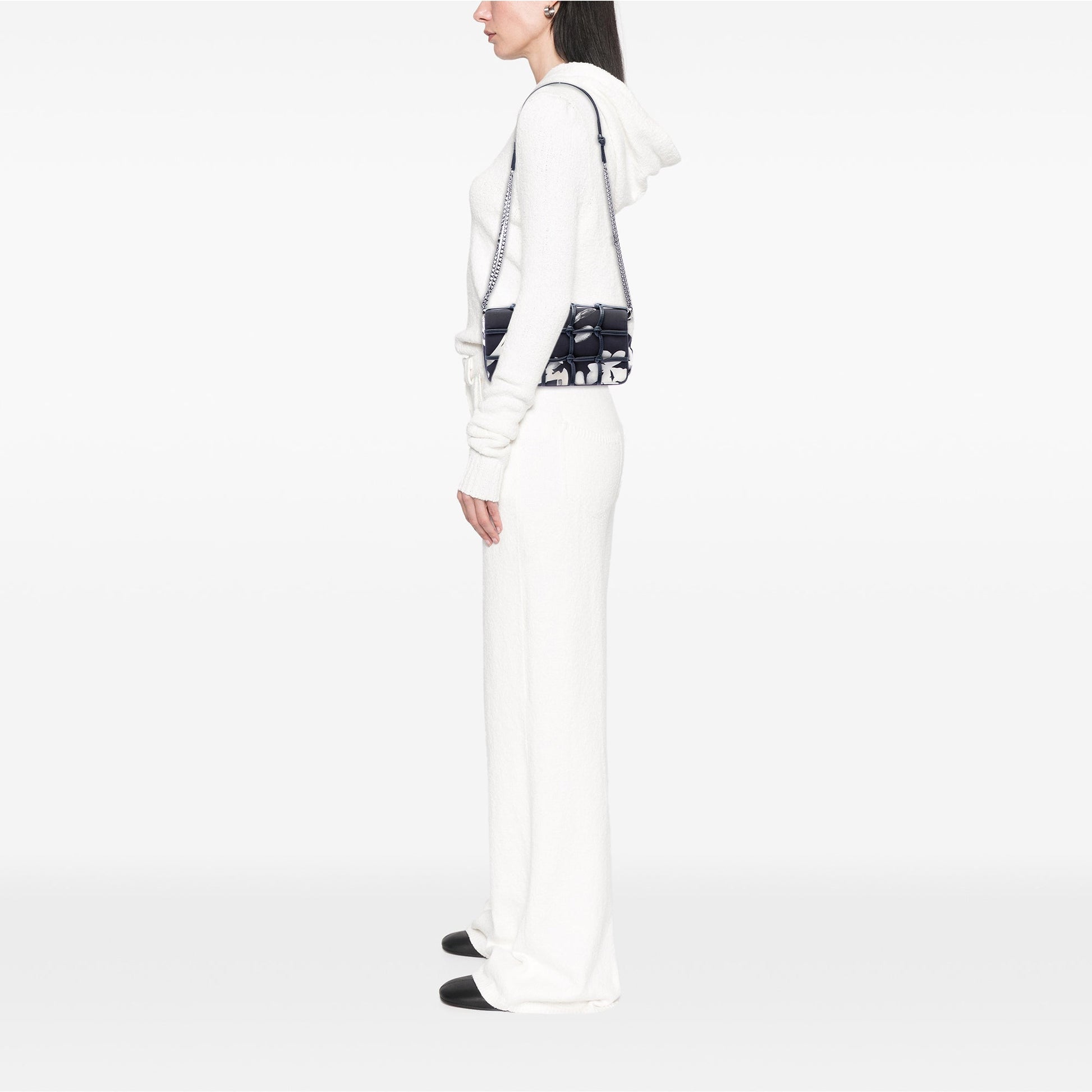 Chanel Small Silk and Lambskin Net Tahiti Flap