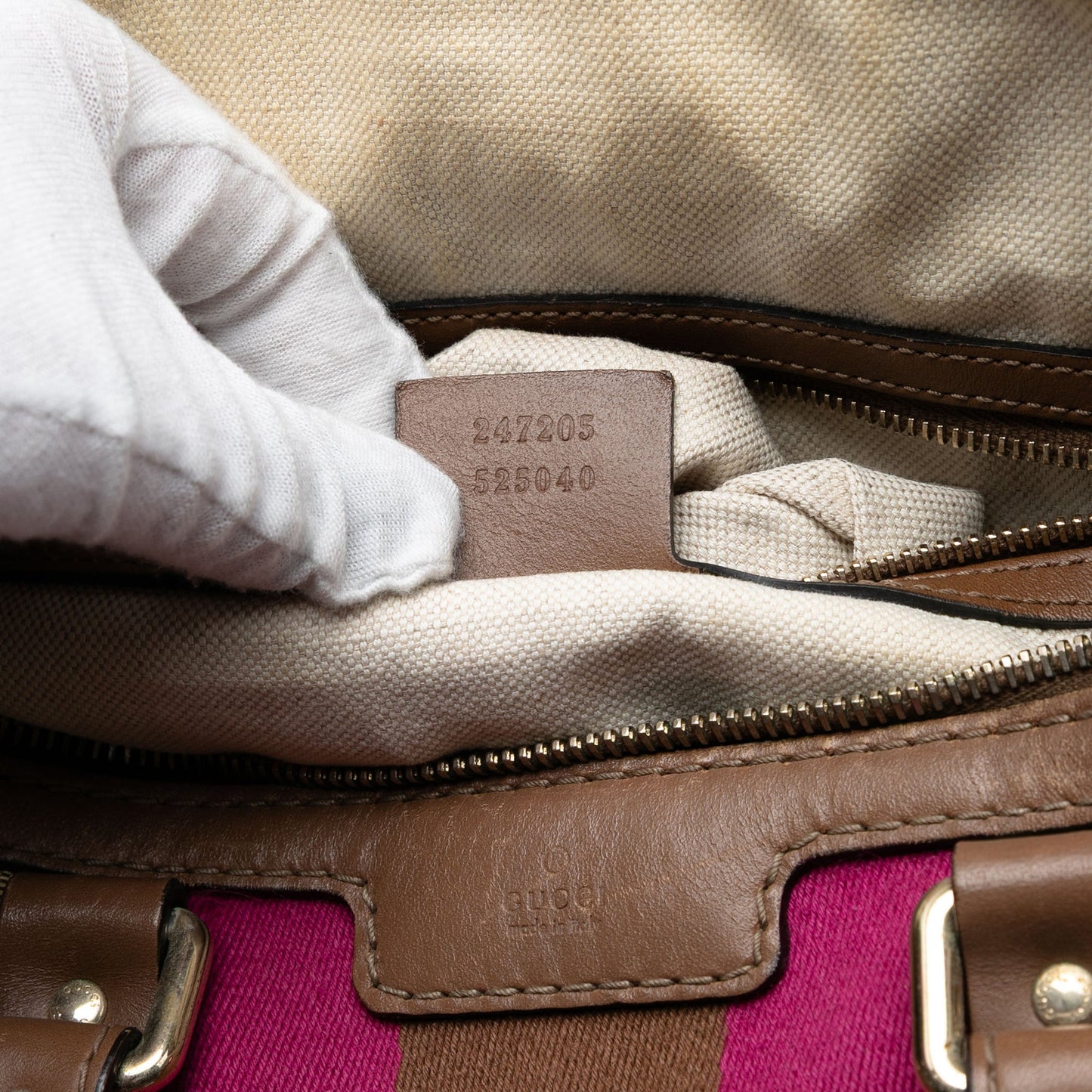 Gucci Medium GG Canvas Web Joy Boston Bag