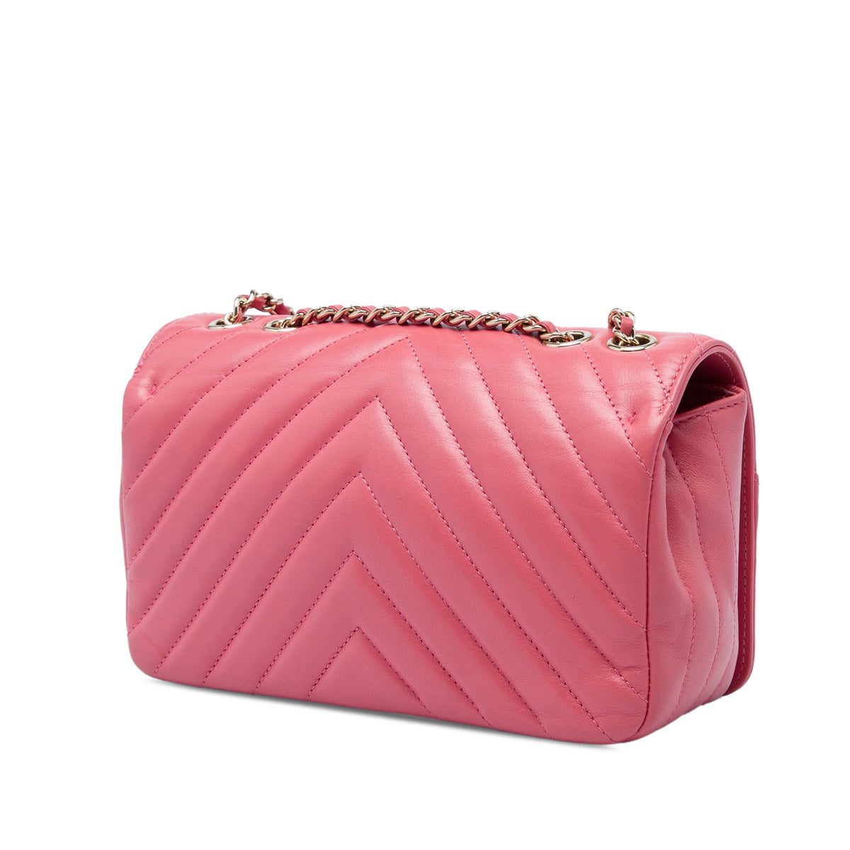 Chanel Mini Chevron Calfskin Statement Flap