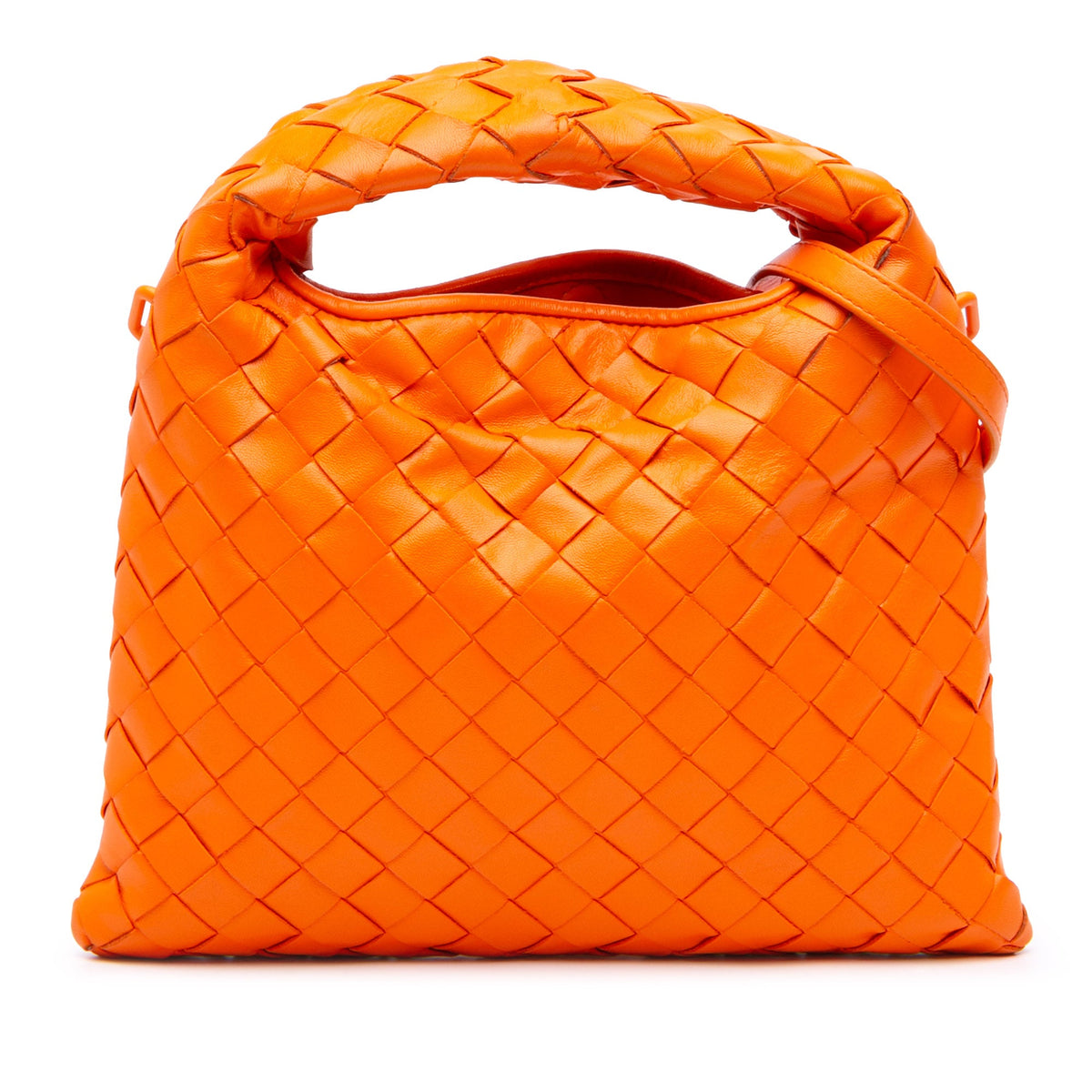 Bottega Veneta Mini Calfskin Intrecciato Hop Satchel