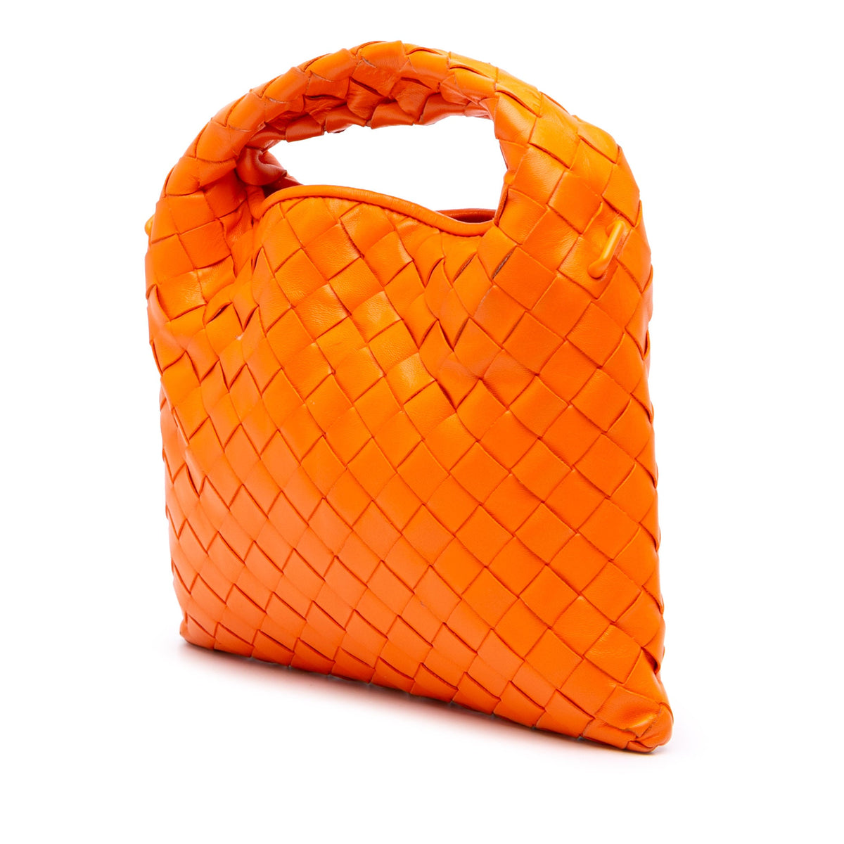Bottega Veneta Mini Calfskin Intrecciato Hop Satchel