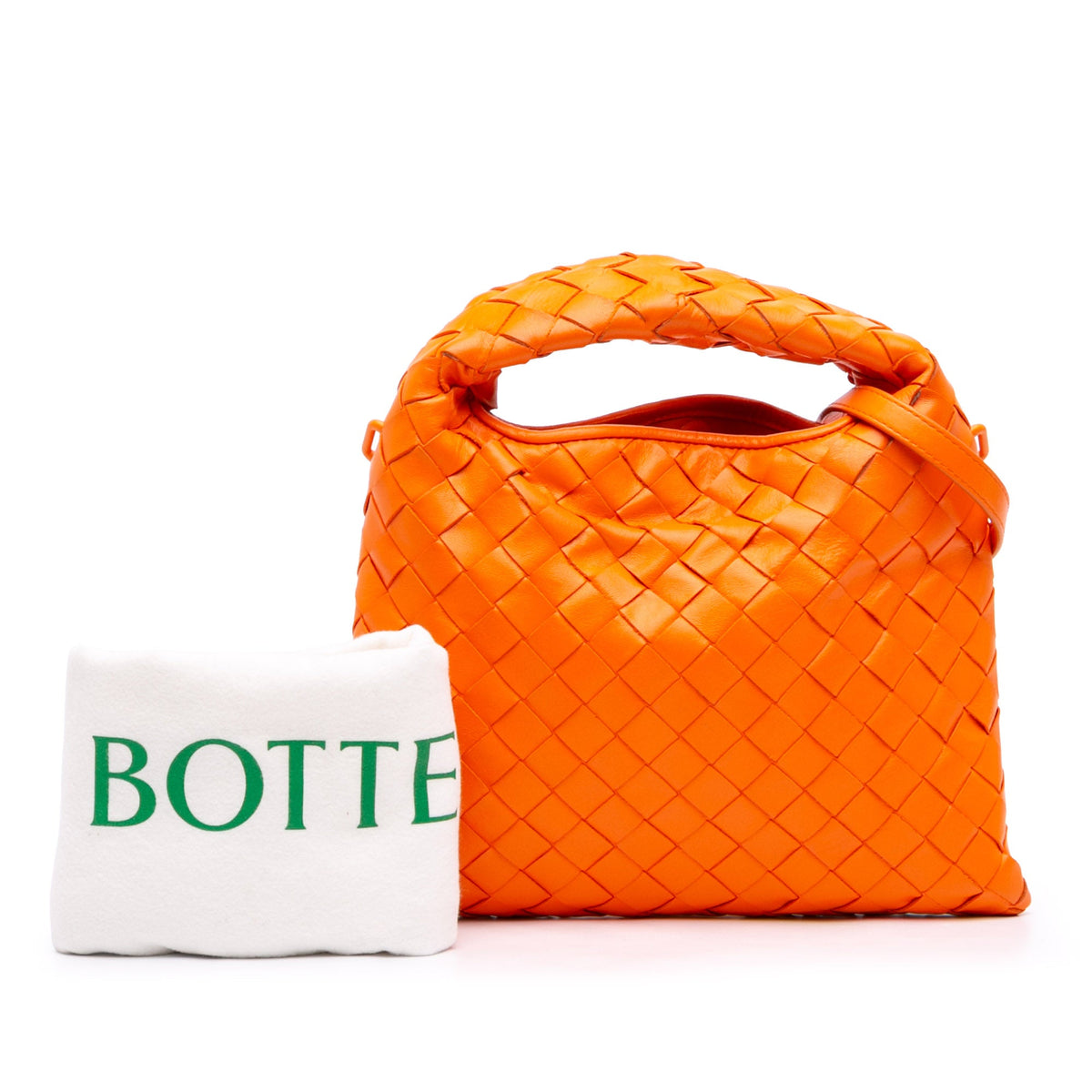 Bottega Veneta Mini Calfskin Intrecciato Hop Satchel