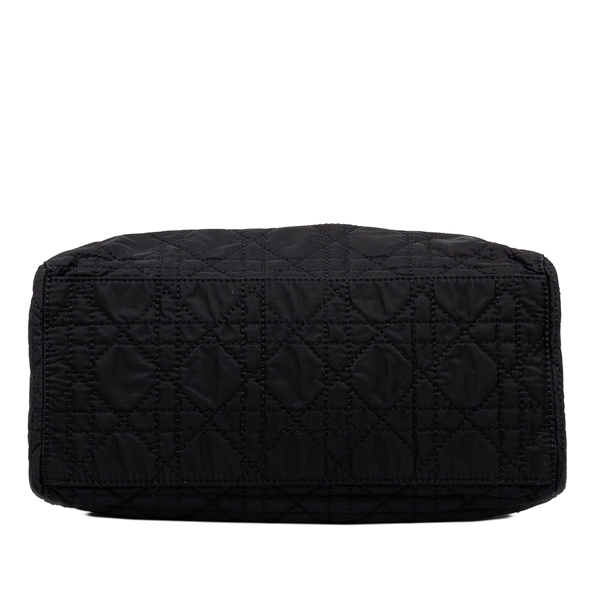 Dior Medium Nylon Cannage Lady Dior — Black