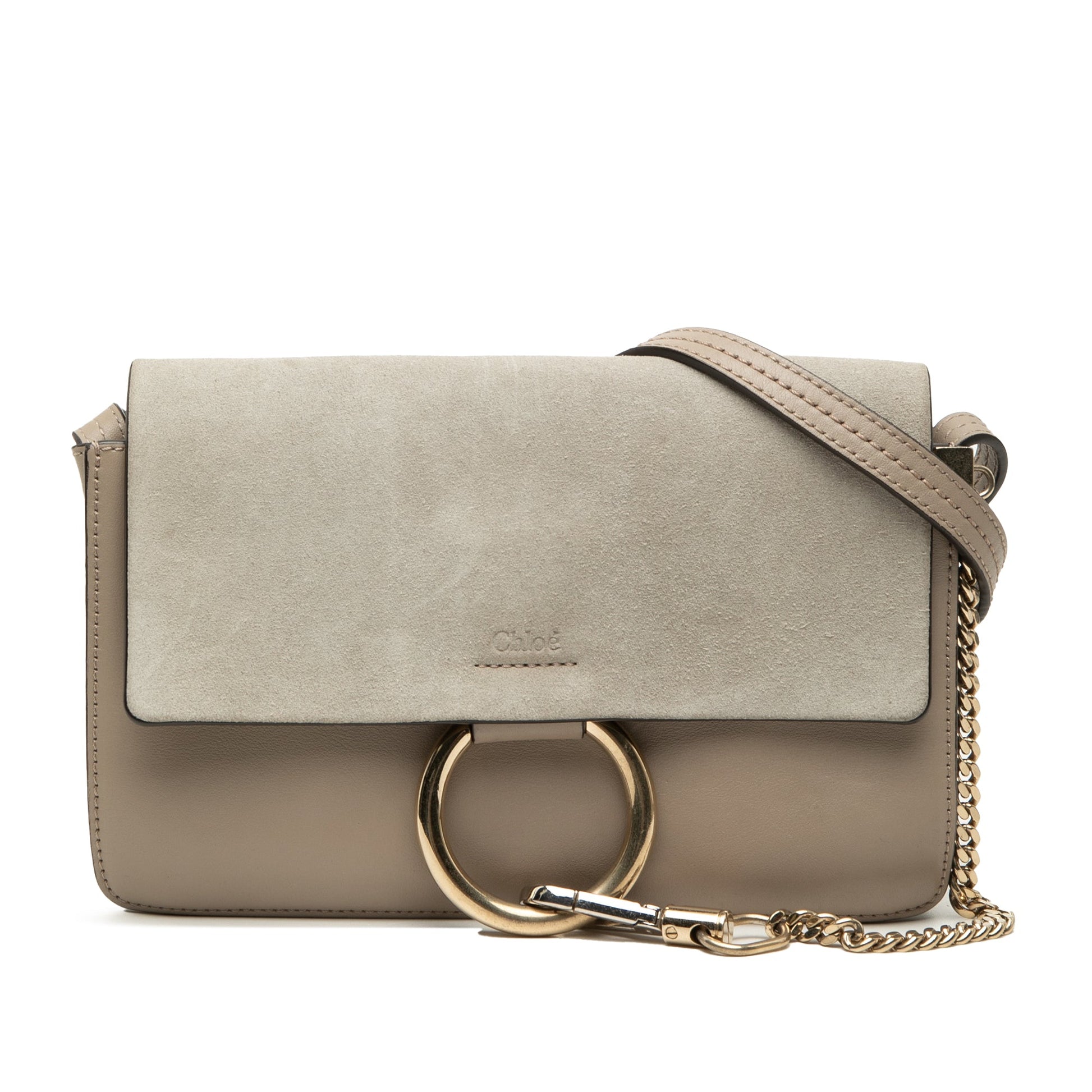 Chloé Small Suede and Calfskin Faye Crossbody