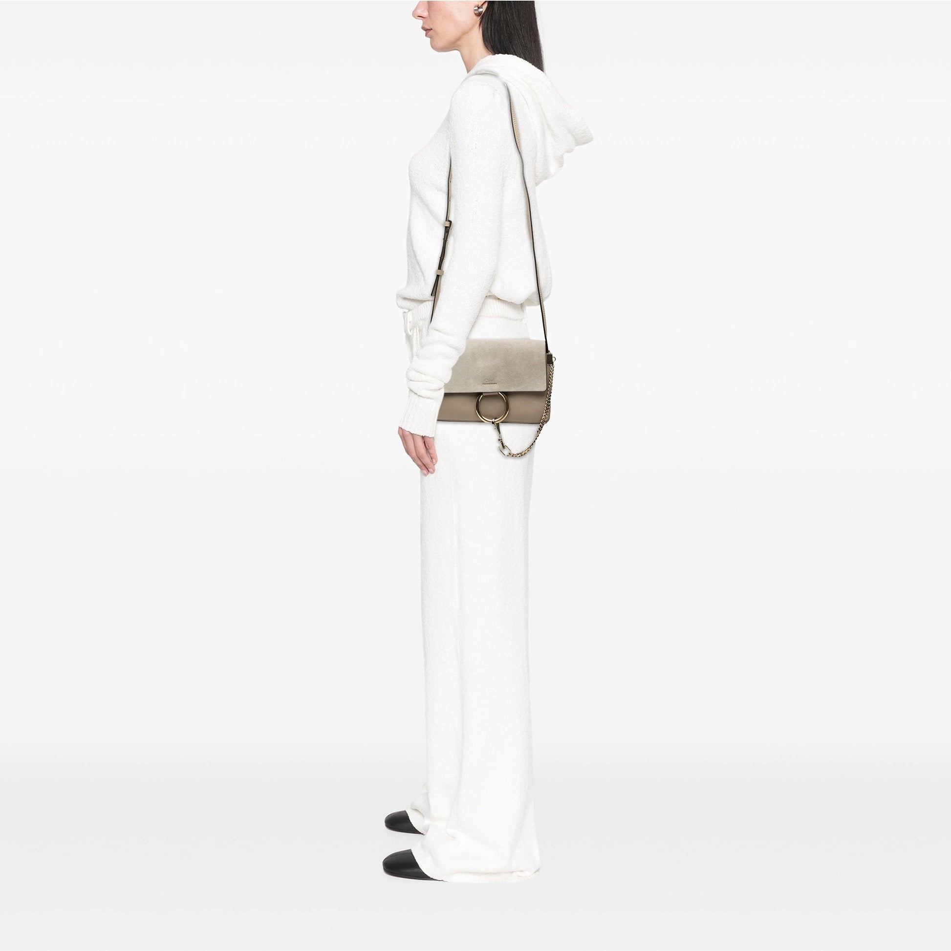 Chloé Small Suede and Calfskin Faye Crossbody